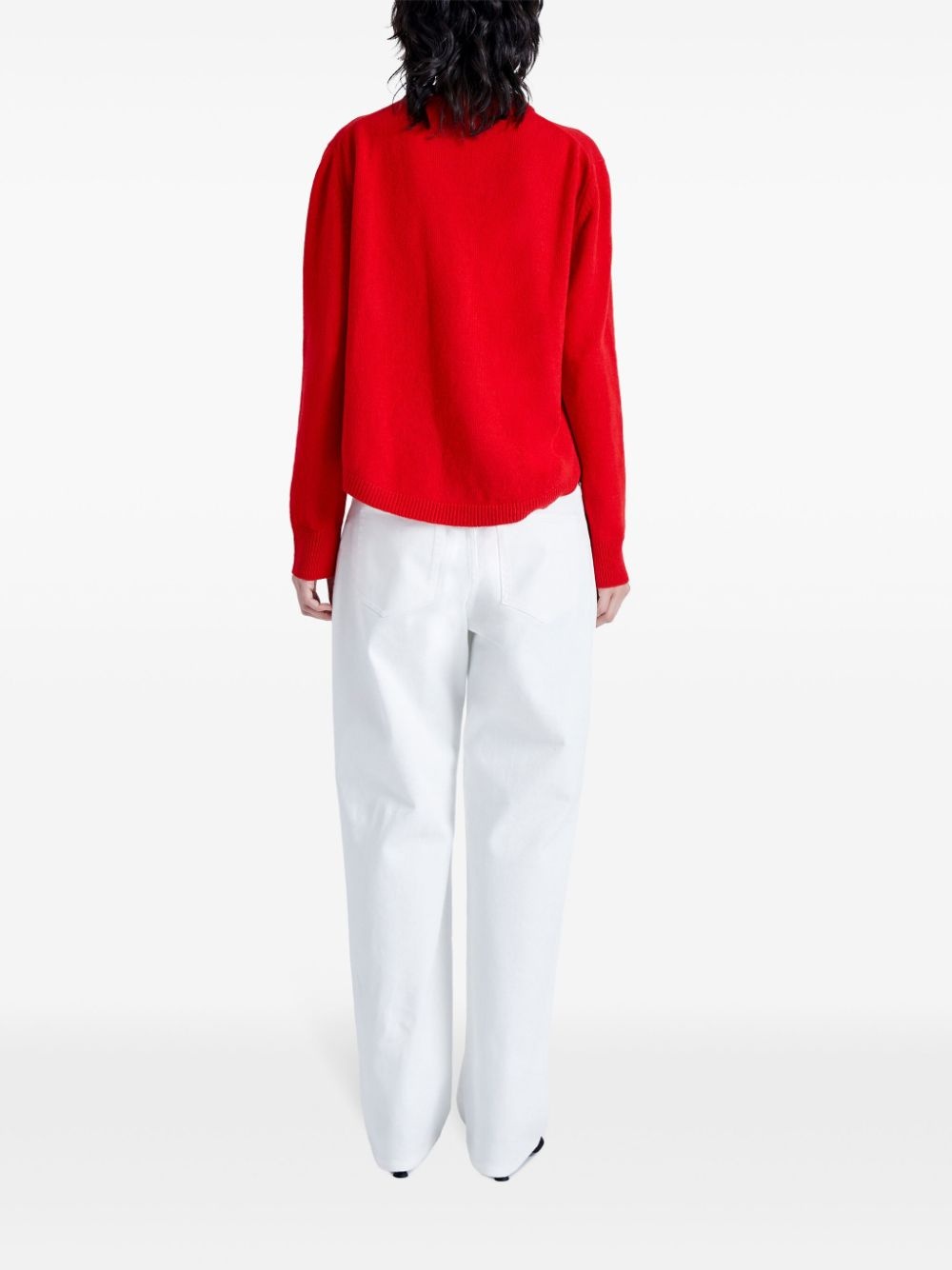intarsia knit-logo merino-wool jumper - 4