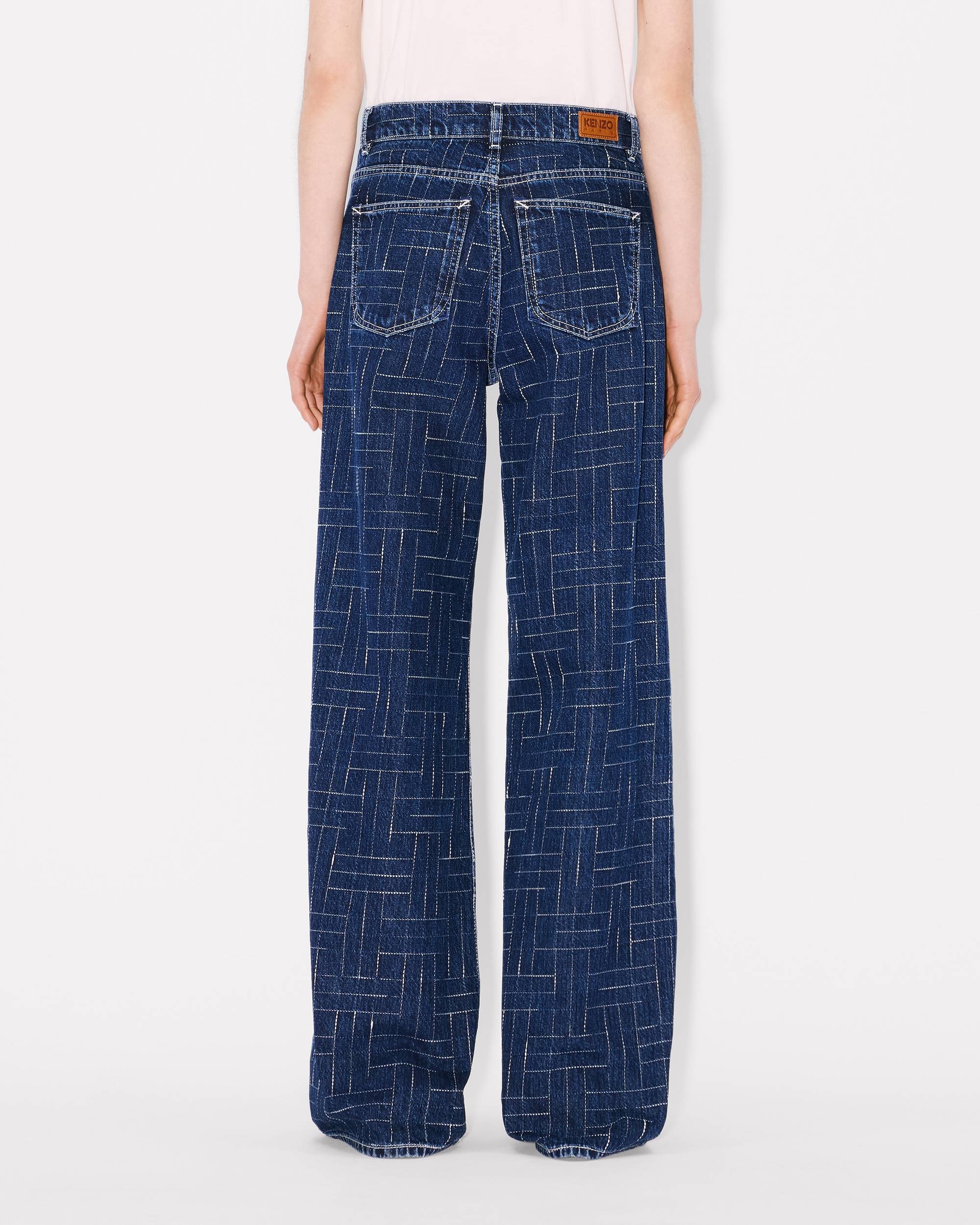 'KENZO Weave' AYAME wide pants in japanese denim - 4