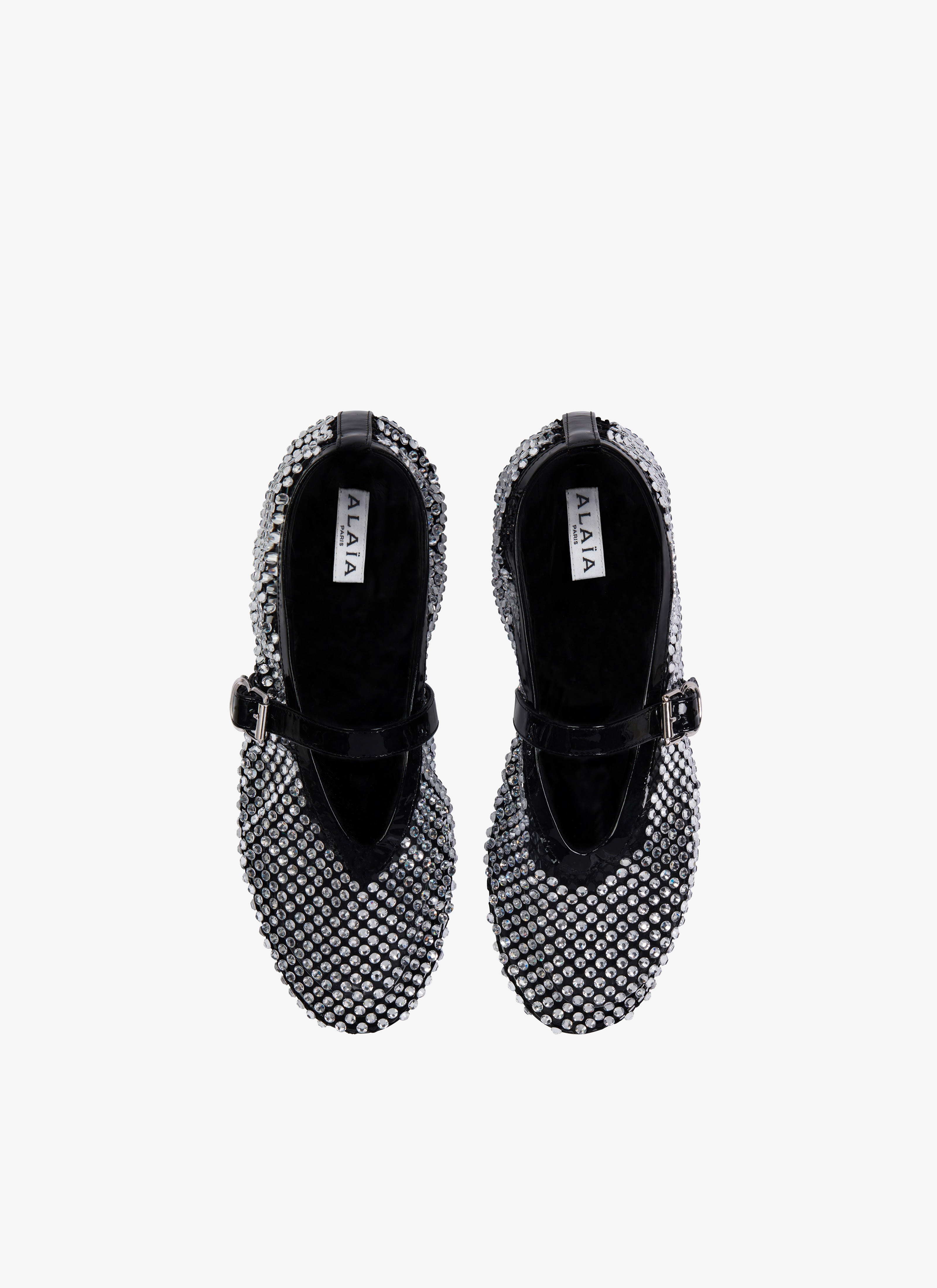 FISHNET AND STRASS BALLET FLATS - 3