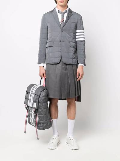 Thom Browne padded quilted 4-Bar blazer outlook