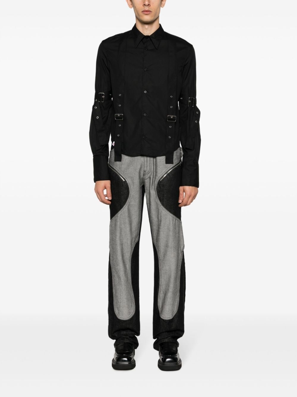 buckled organic cotton shirt - 2