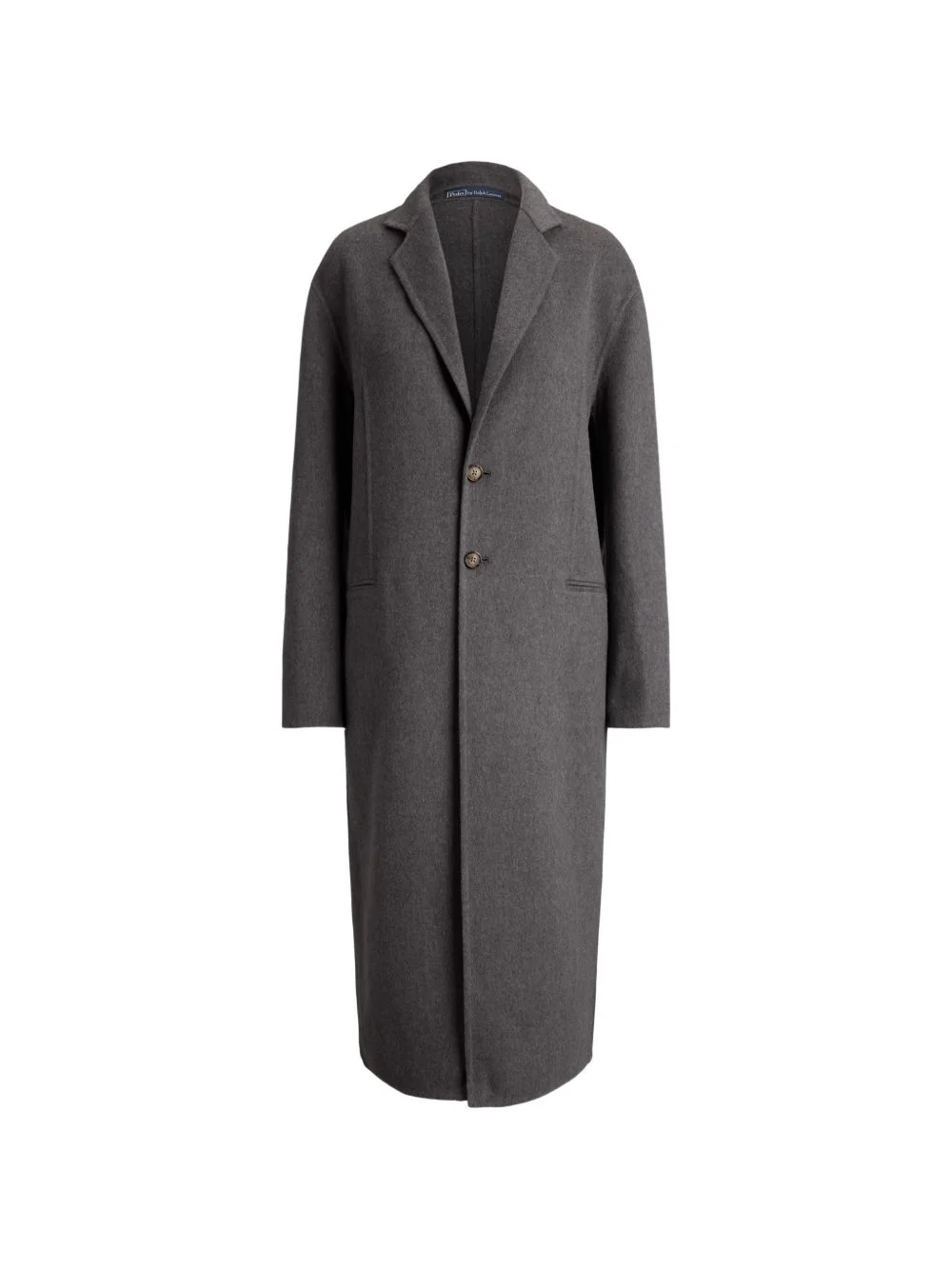 single-breasted long coat - 1