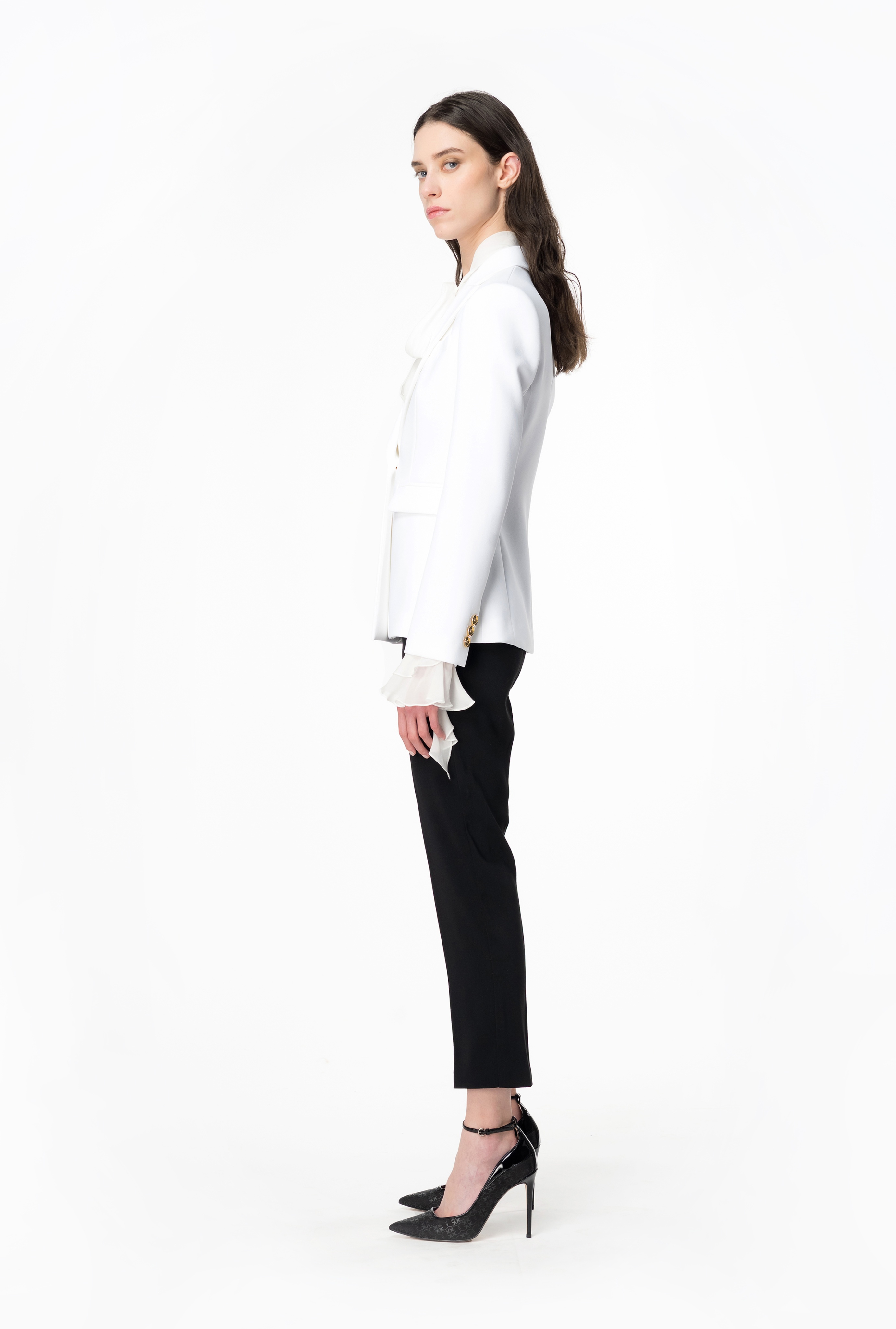SINGLE-BREASTED STRETCH BLAZER - 4
