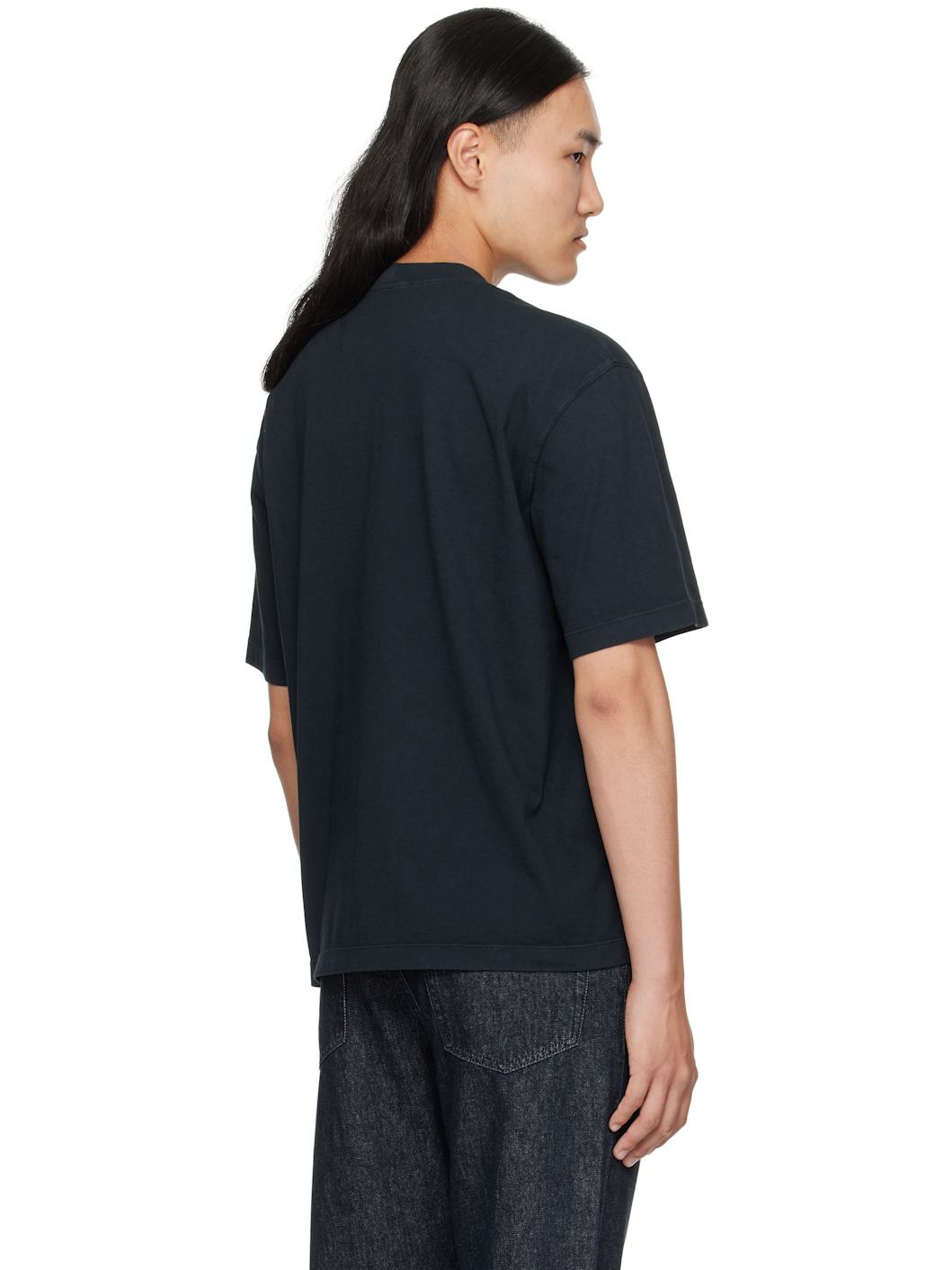 Navy 2100025 Combed Organic Cotton Jersey T-shirt - 3