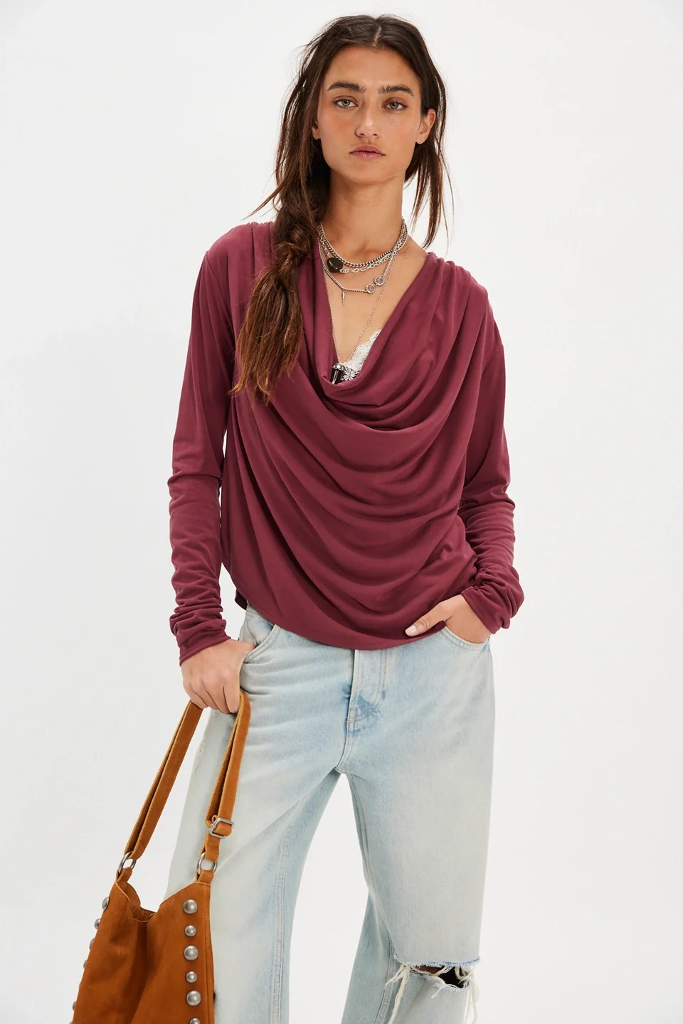 Jane Draped Long Sleeve Top - 1
