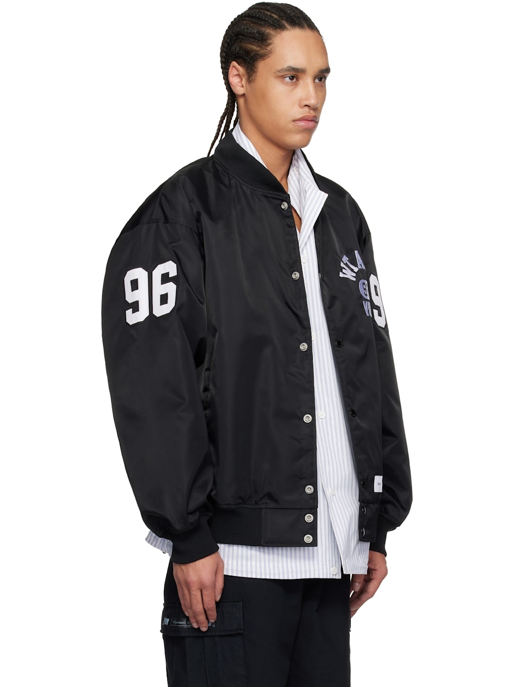 Black Nylon Team Jacket - 2
