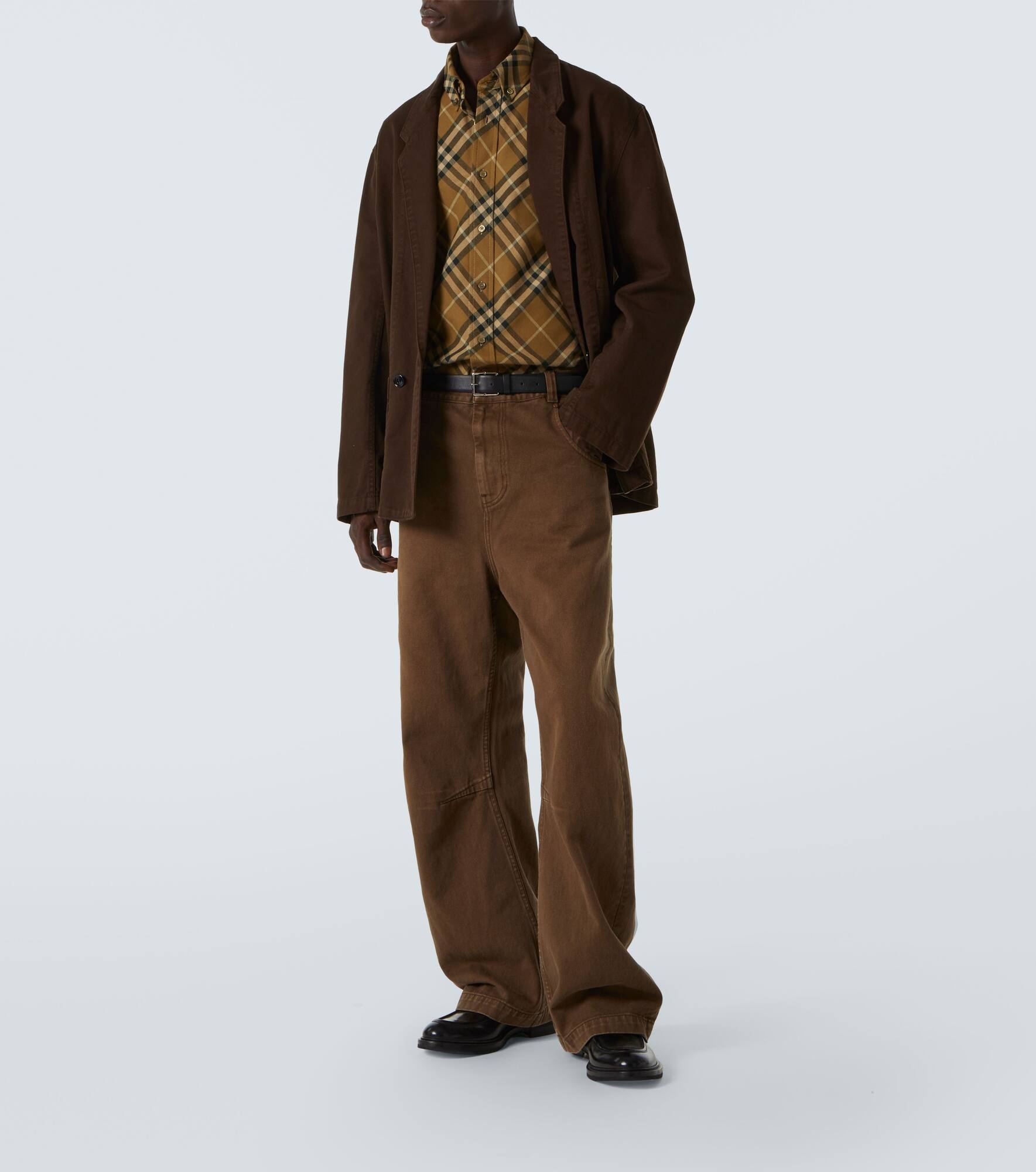 Burberry Check cotton twill T-shirt - 2