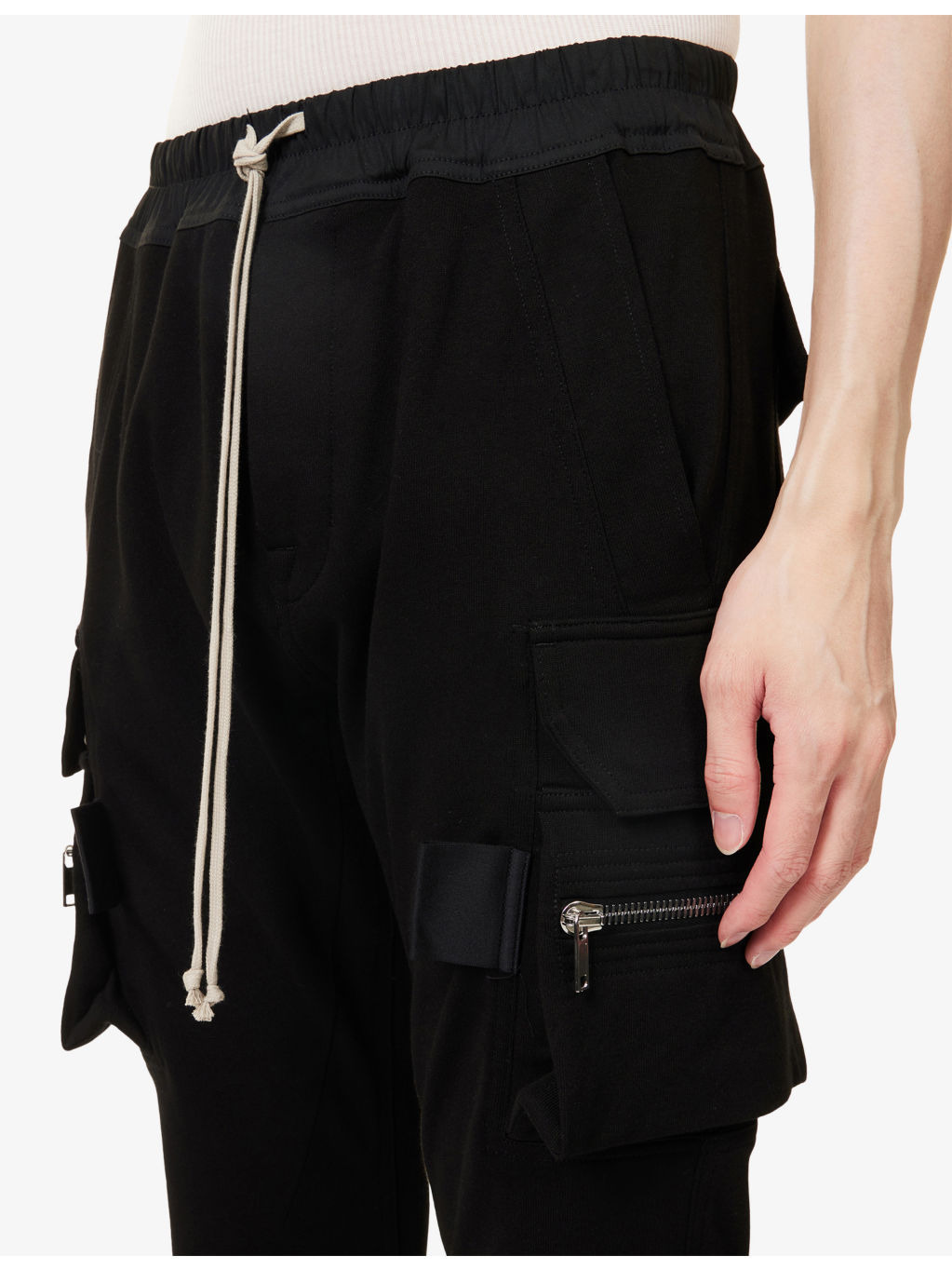 Mastodon Patch-Pocket Cotton-Jersey Cargo Trouser - 5