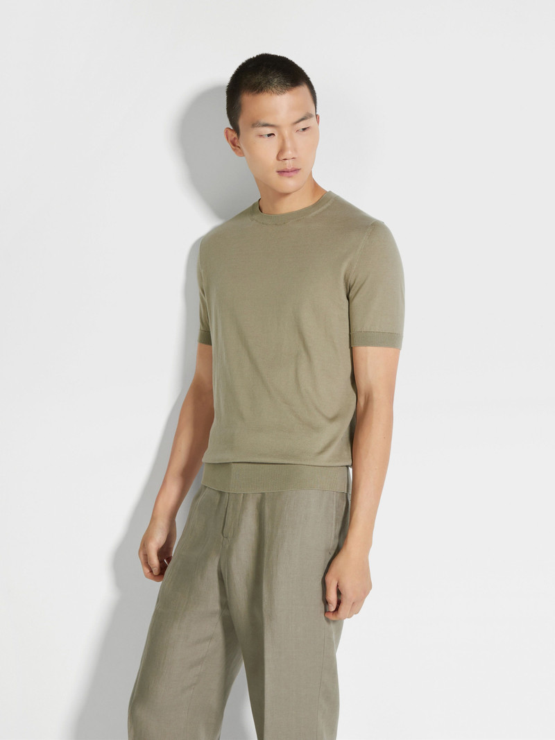 OLIVE GREEN PREMIUM COTTON T-SHIRT 3
