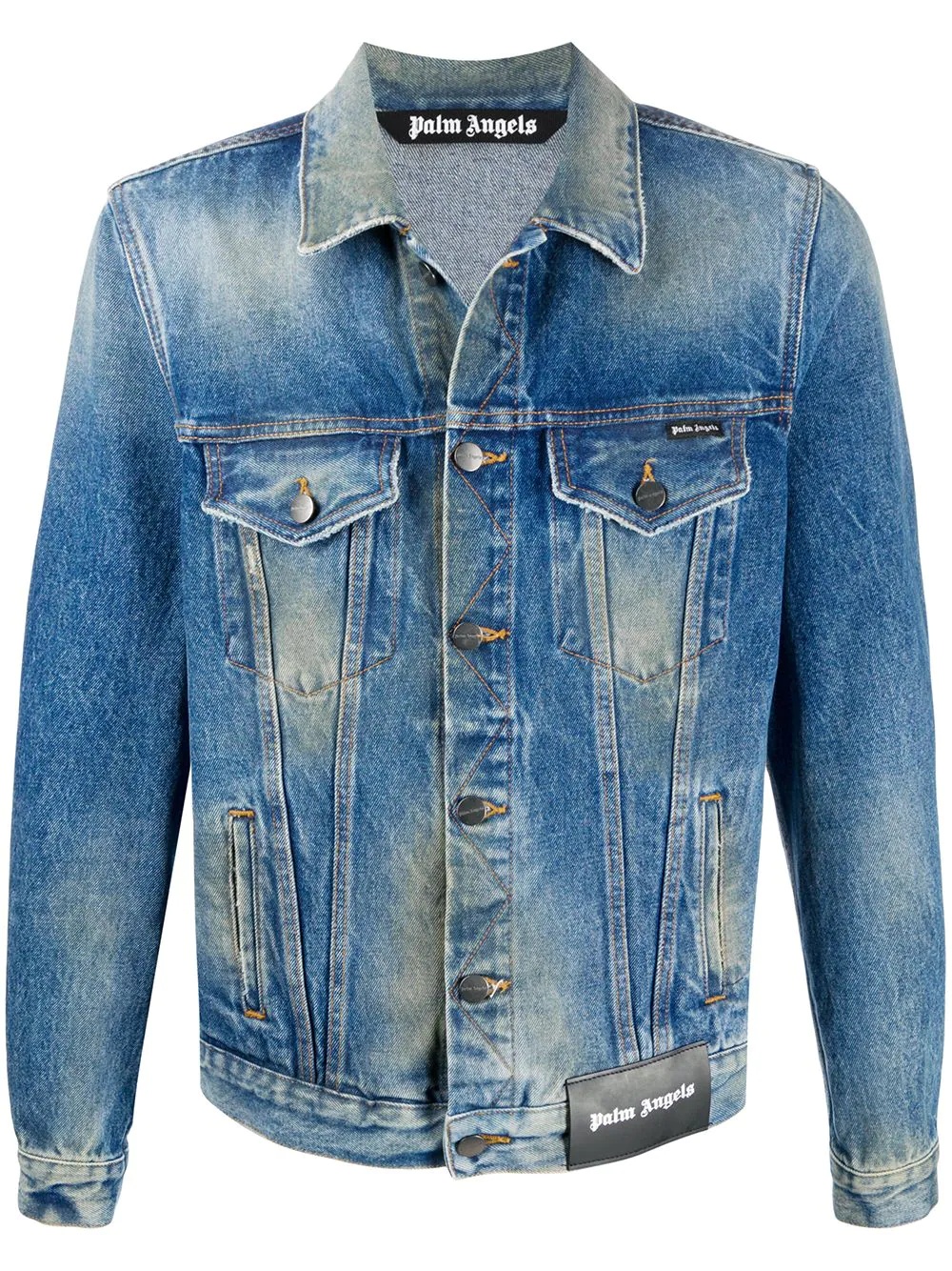 College Eagle print denim jacket - 1