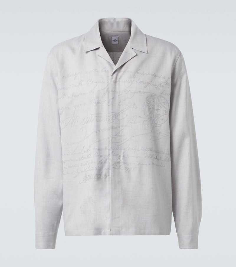 Scritto embroidered overshirt 1