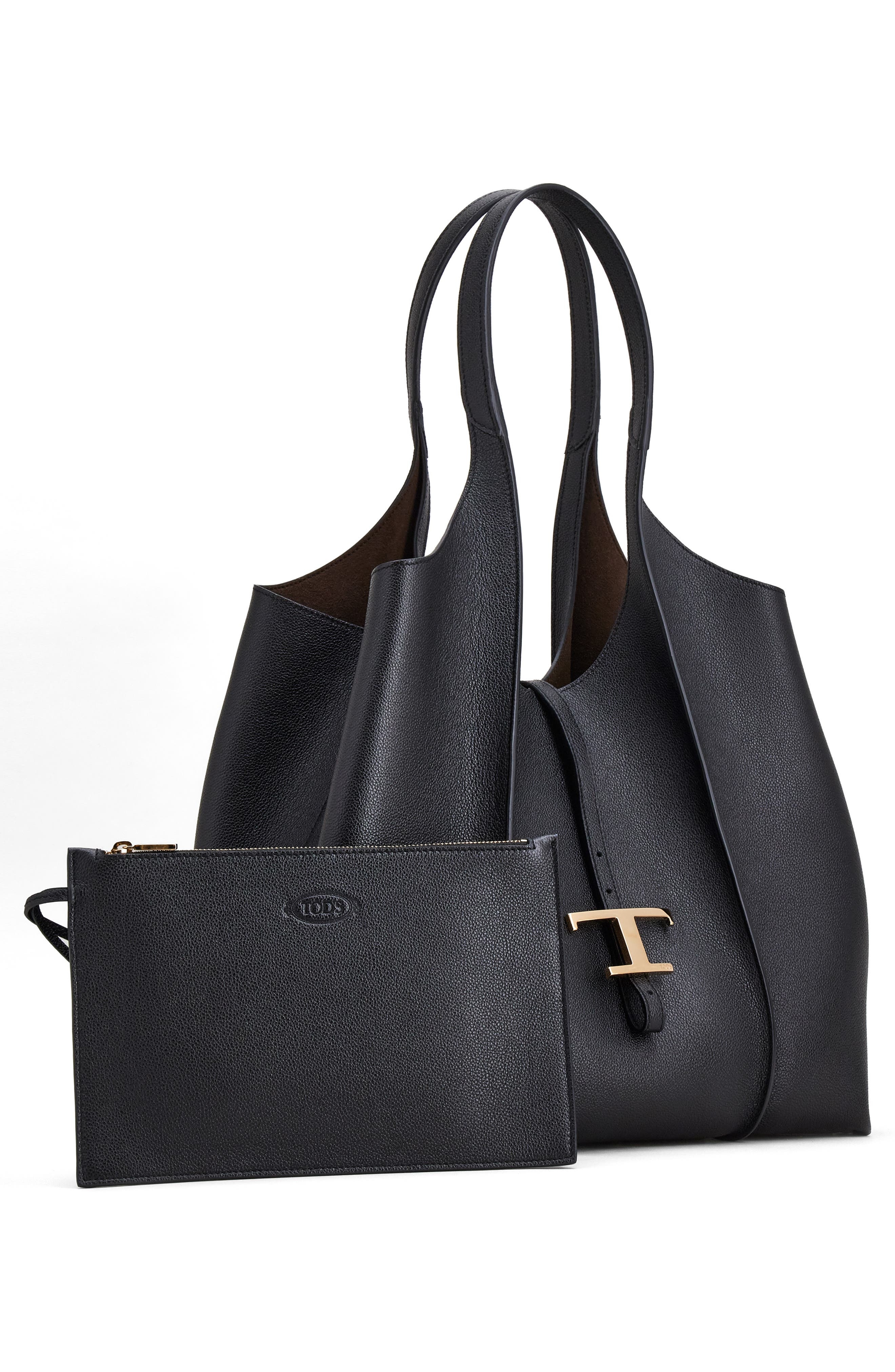 Tod's Medium Shopping Tote in Nero at Nordstrom - 3