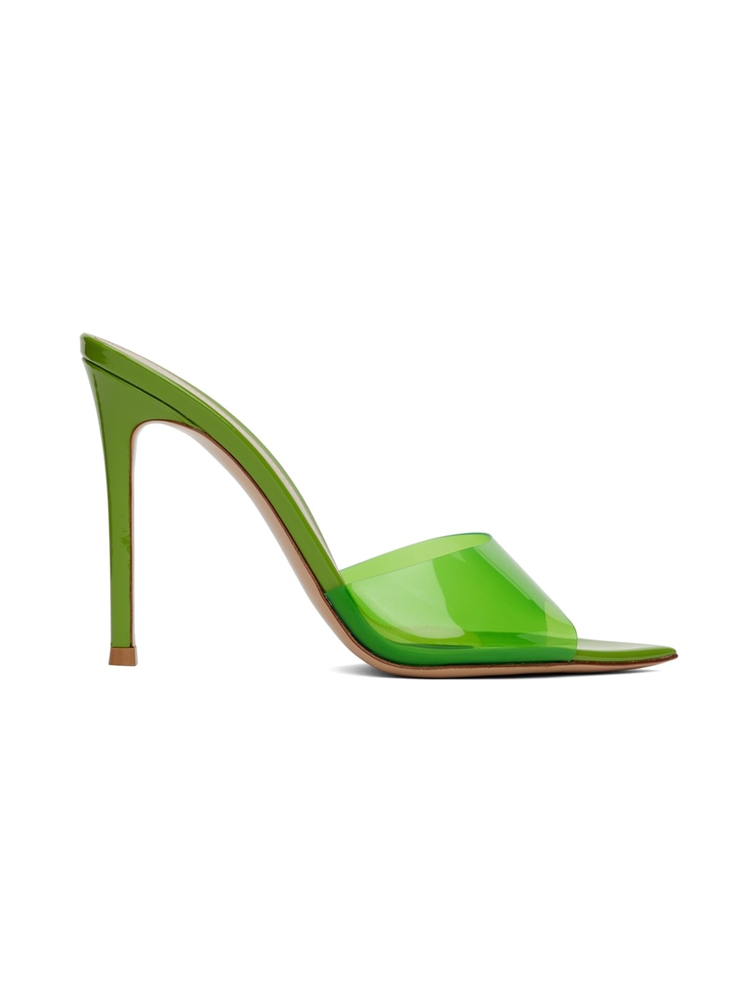 Green Elle Heeled Sandals - 1