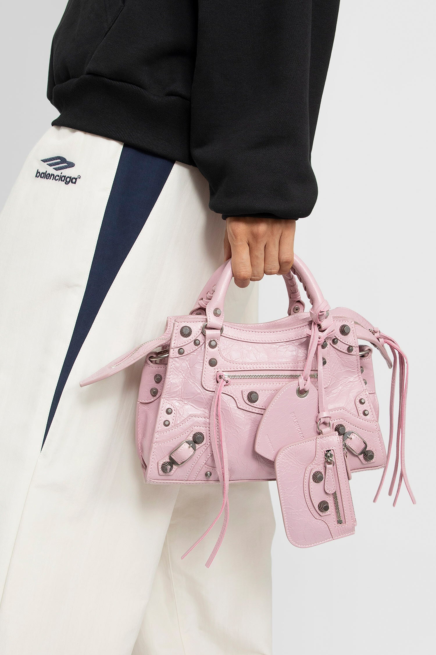 BALENCIAGA WOMAN PINK TOP HANDLE BAGS - 6