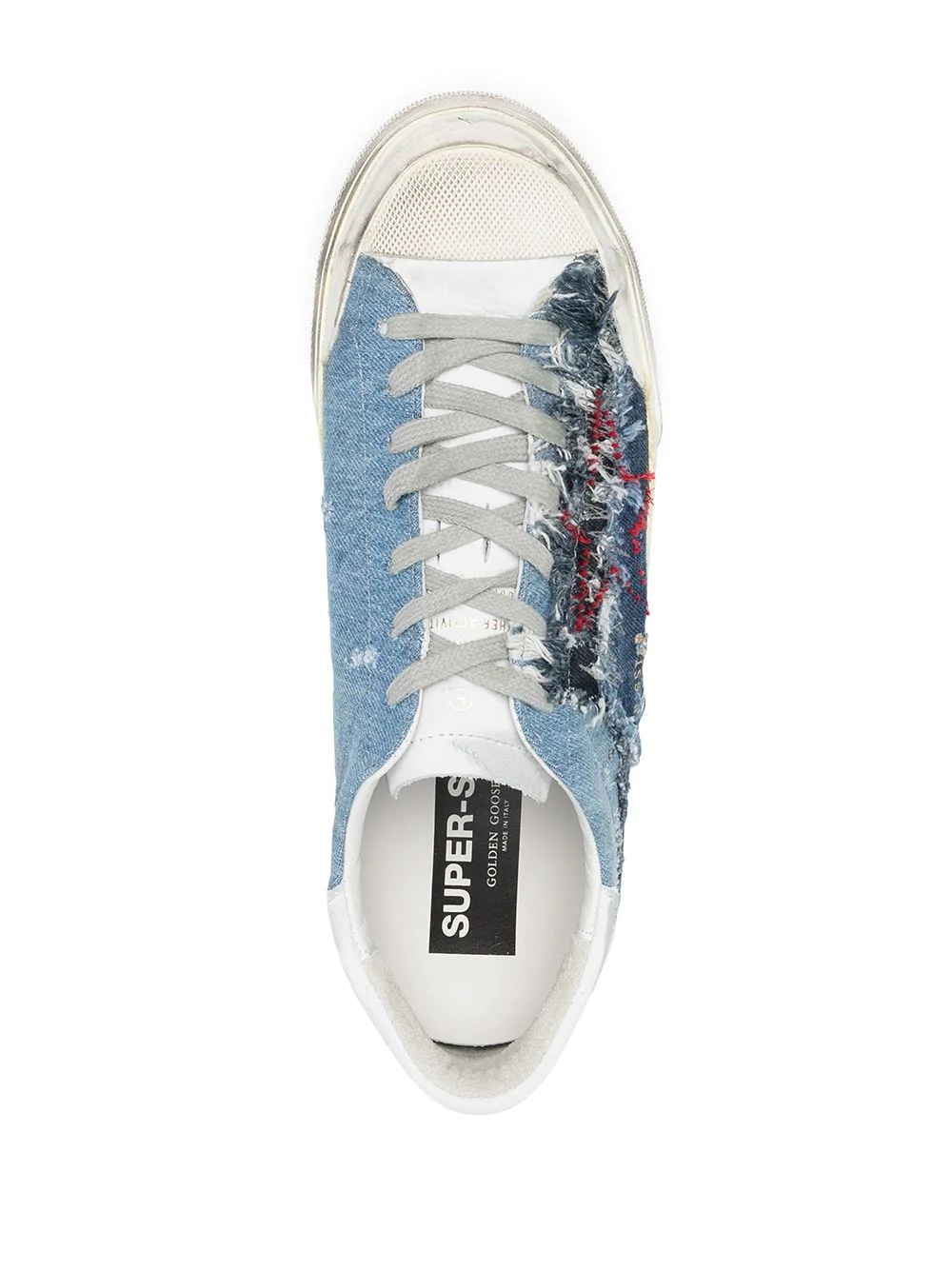 Super-star denim trim sneakers - 4