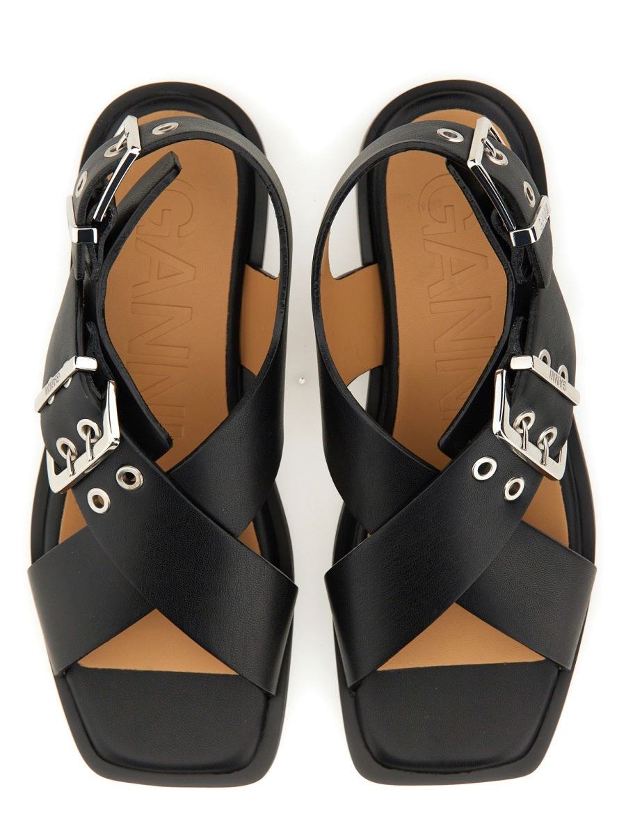 Ganni Women Studded Sandal - 6