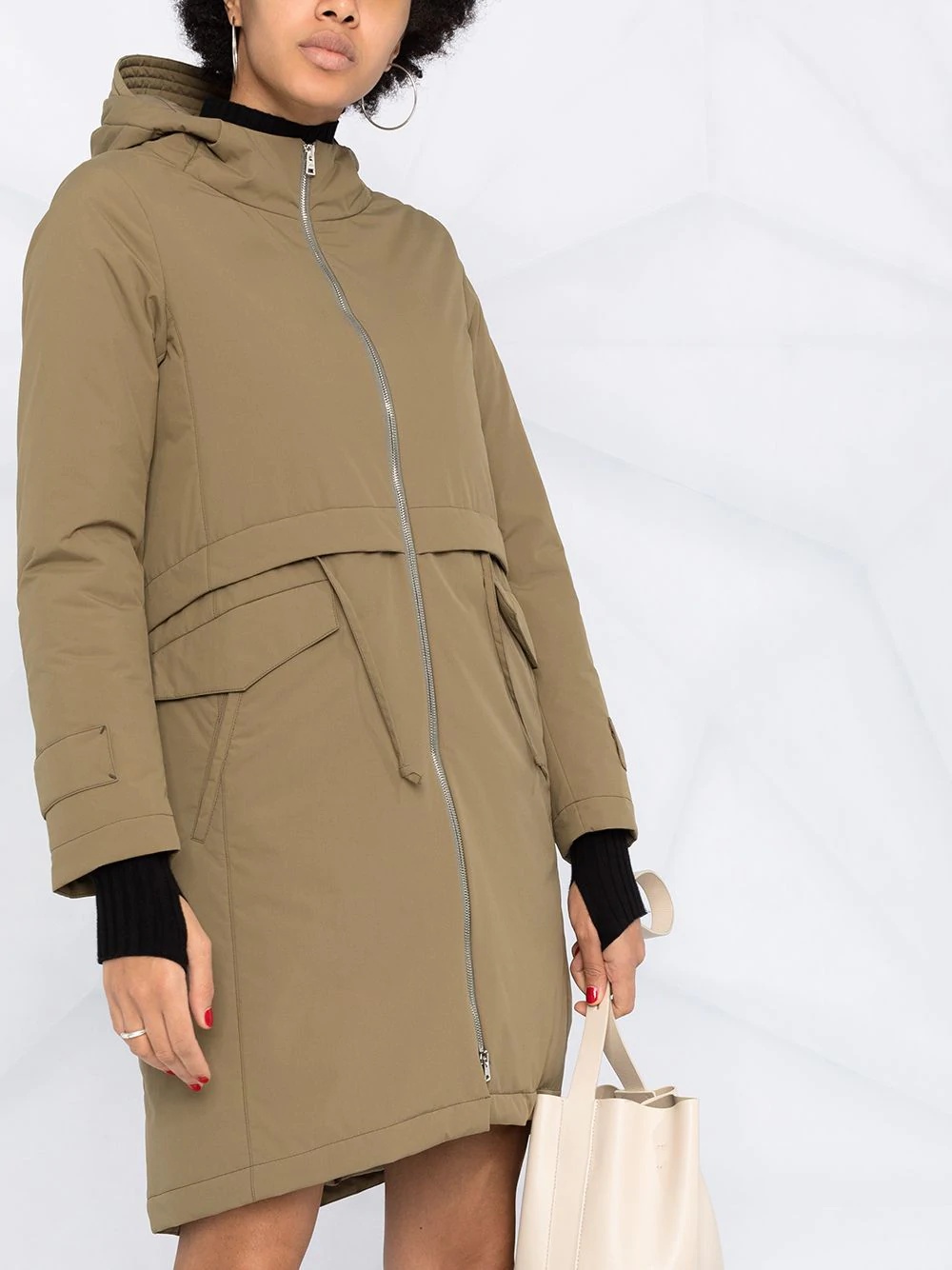 hooded parka coat  - 5