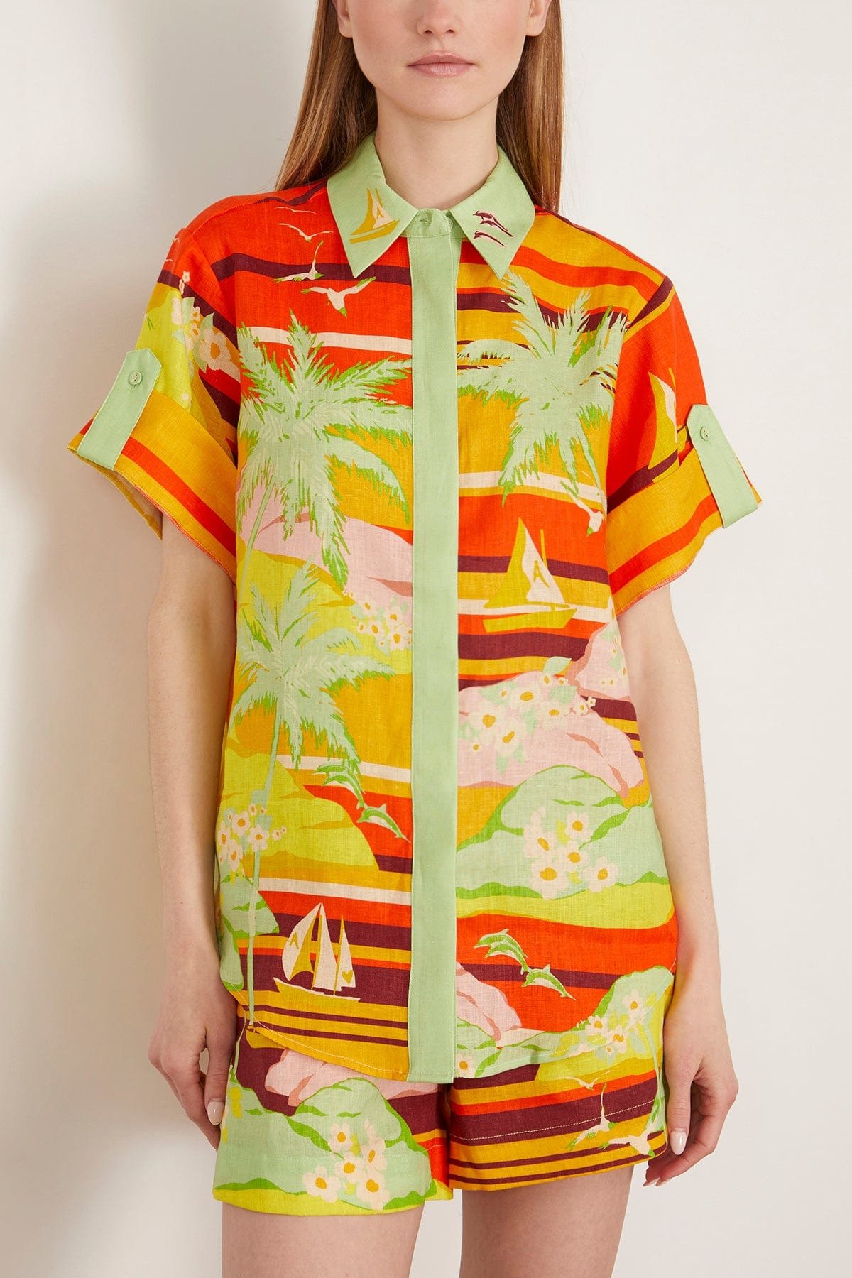 Palm Island Shirt in Multi - 3