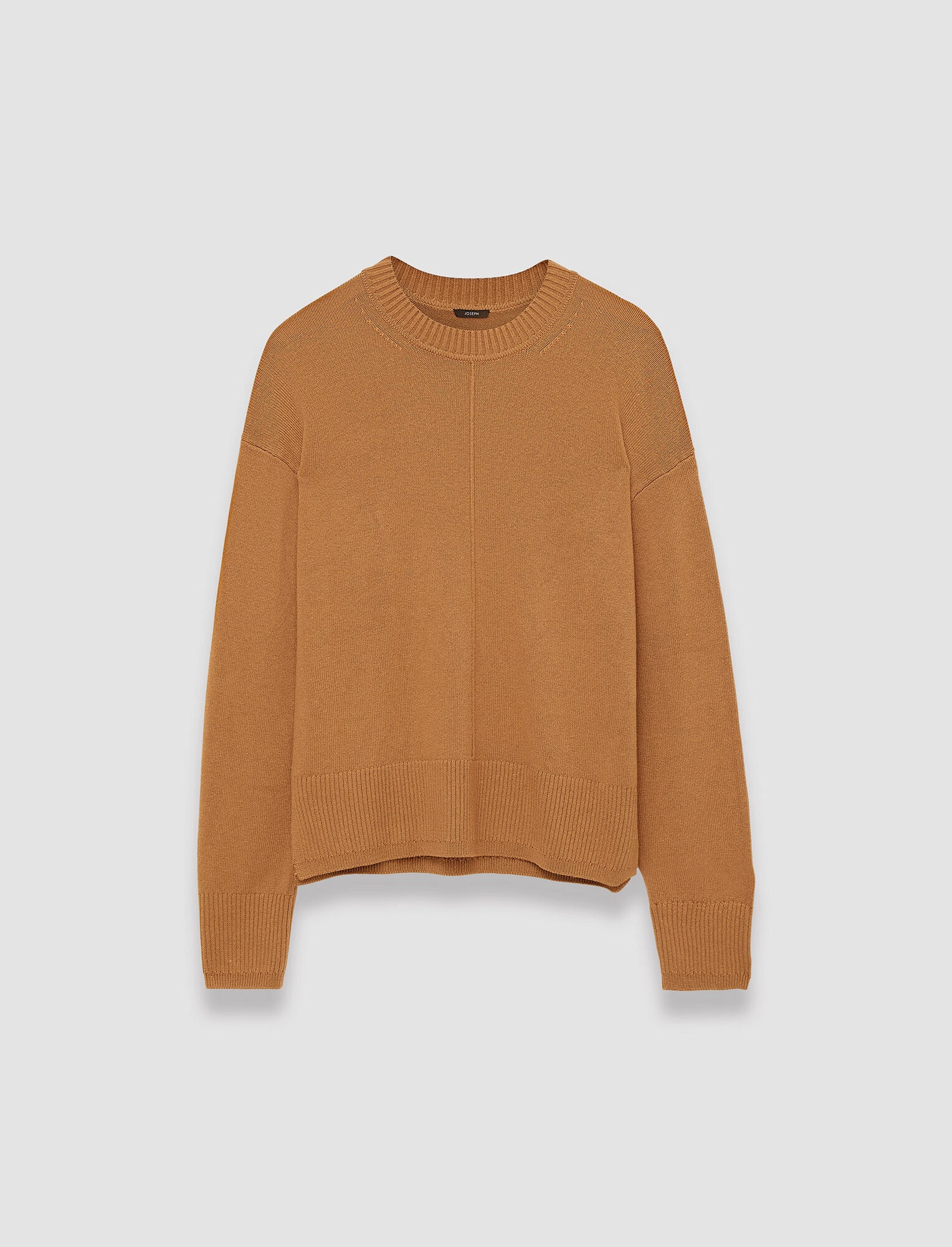 Silk Cashmere Crew Neck Jumper - 1