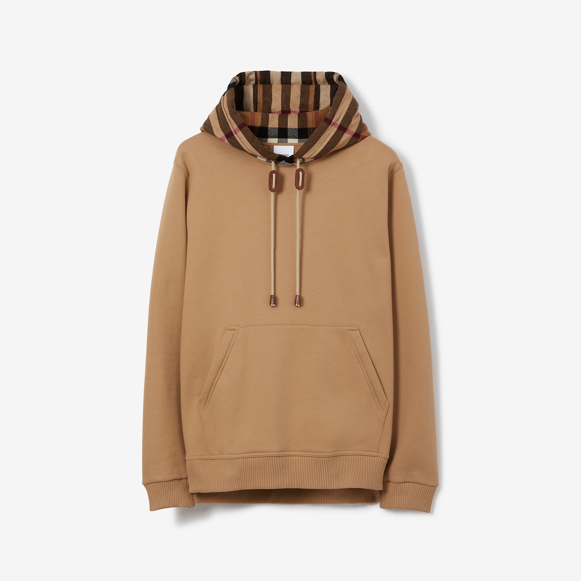 Check Hood Cotton Blend Hoodie - 1