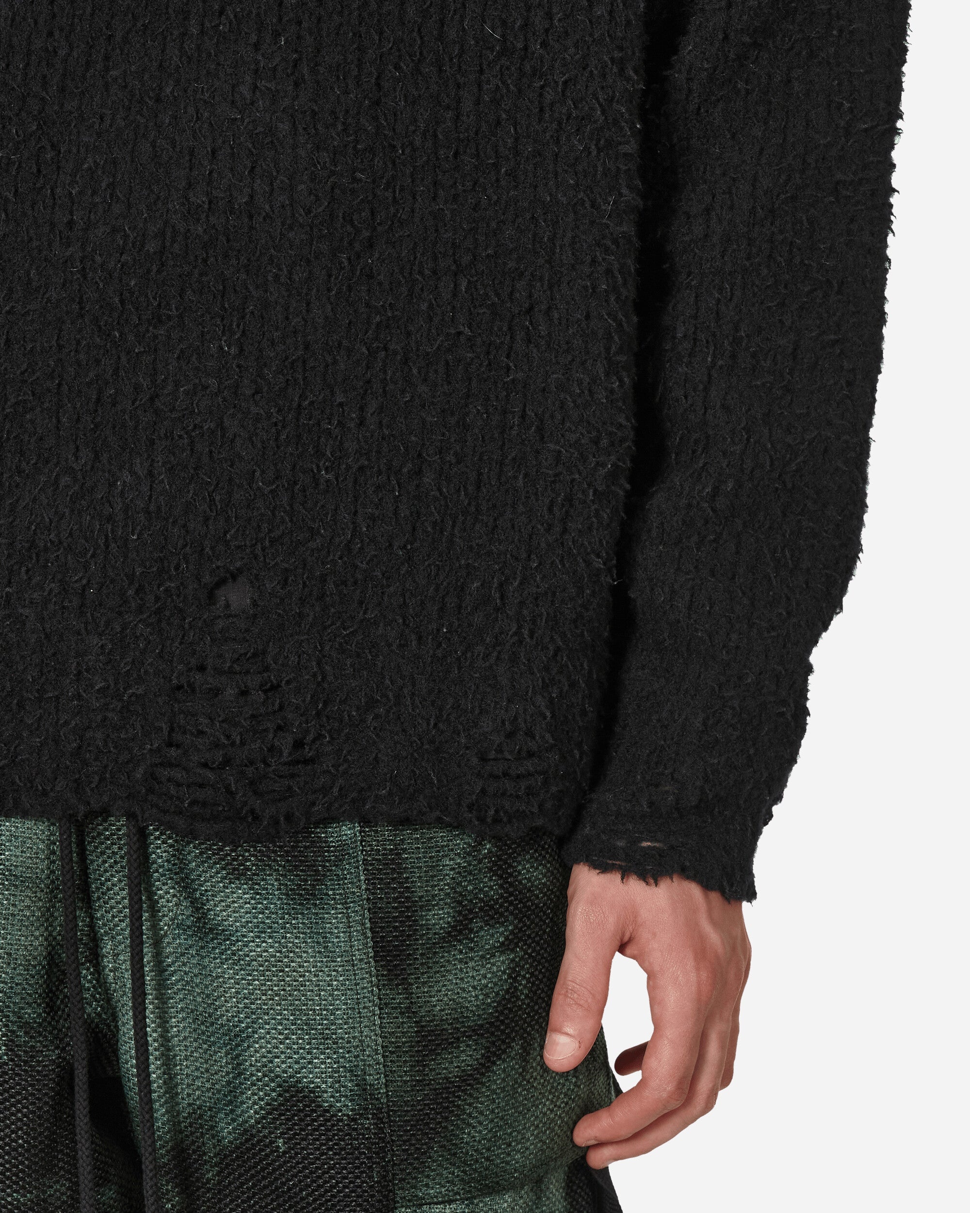 Boucle Oversized Sweater Black - 5
