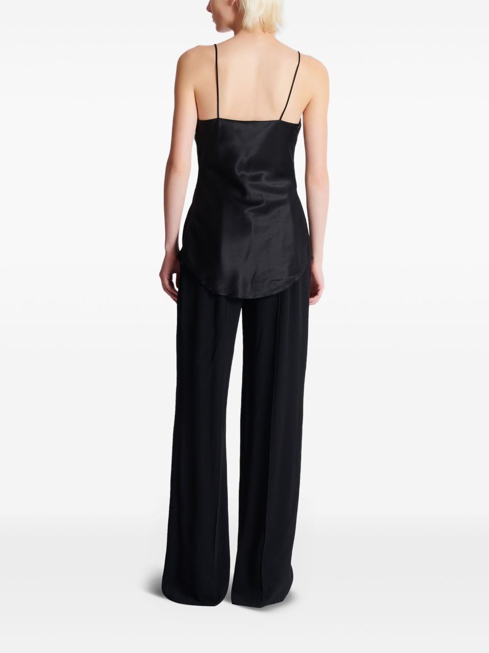 draped satin top - 4