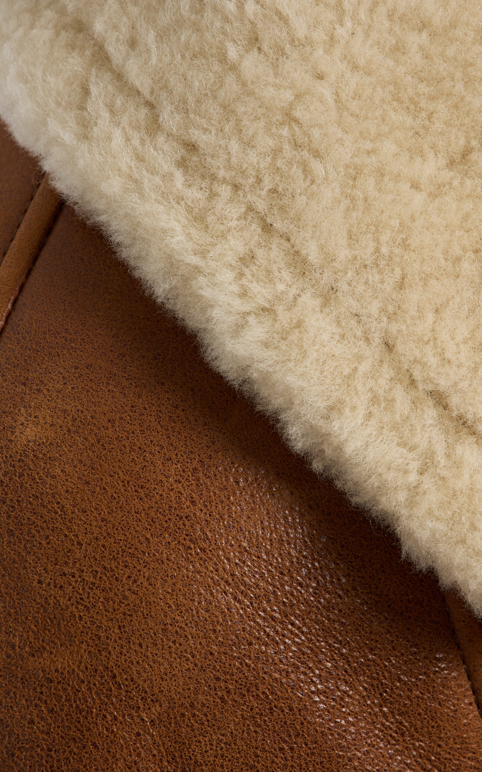 Berthie Shearling Coat brown - 5