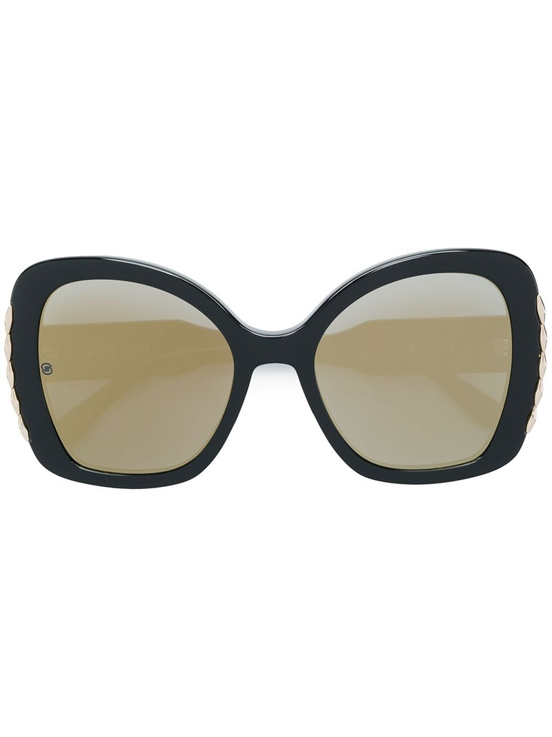 trim detail oversized sunglasses 1