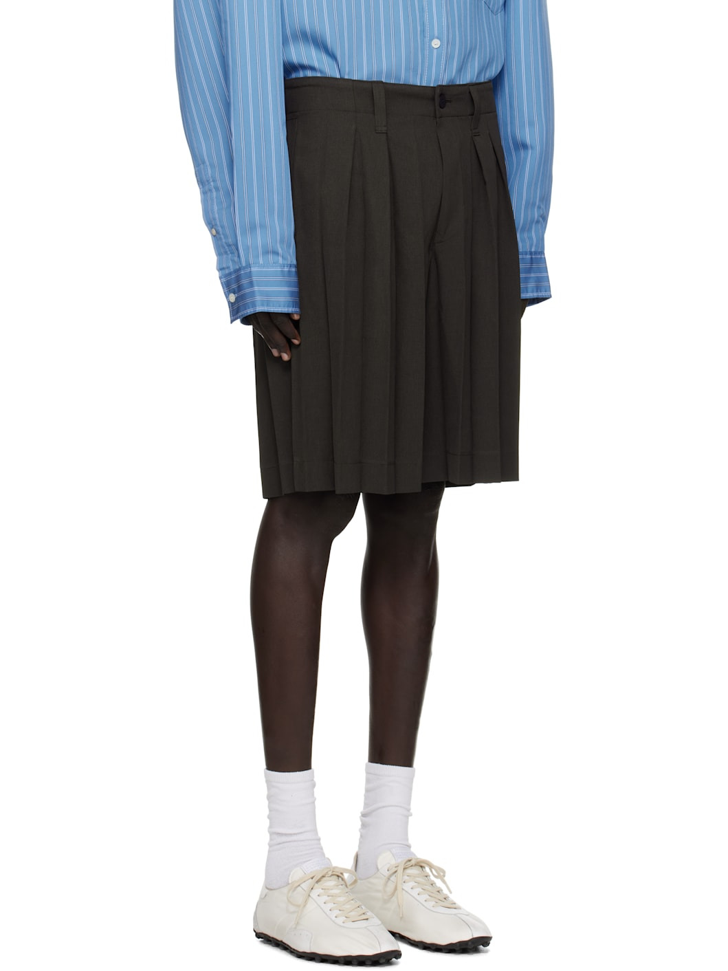 Brown Edge Ensemble Shorts - 2