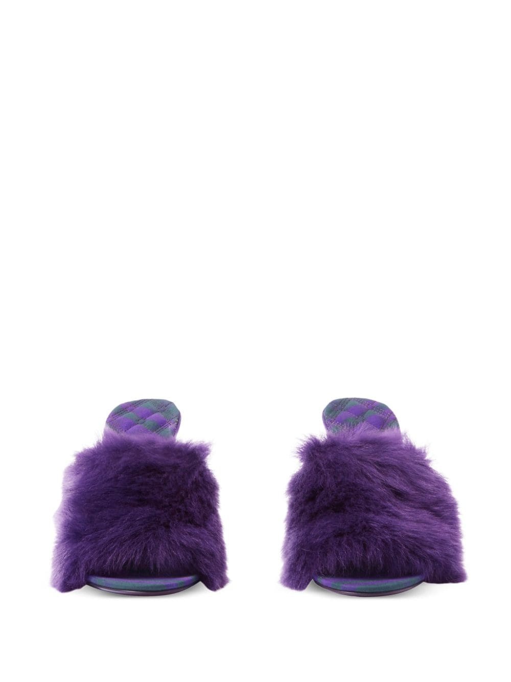 Minnie 115mm shearling mules - 5