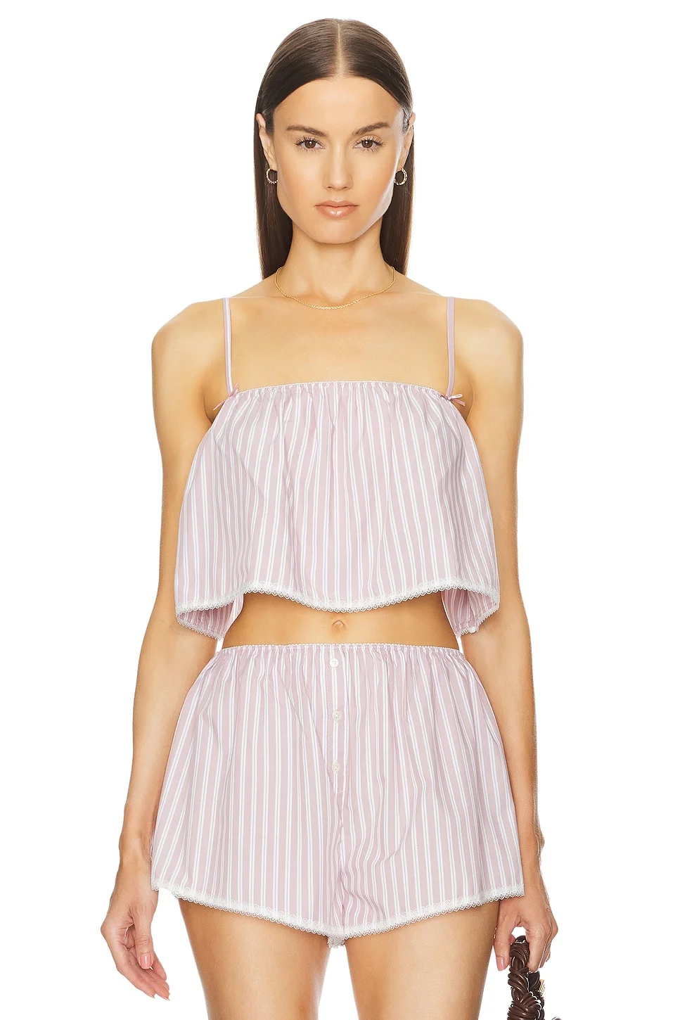 Wide Stripe Poplin Camisole - 1