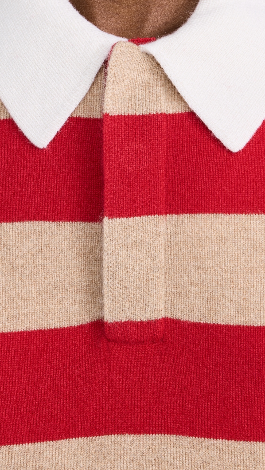 Striped Rugby Cashmere Sweater - 5