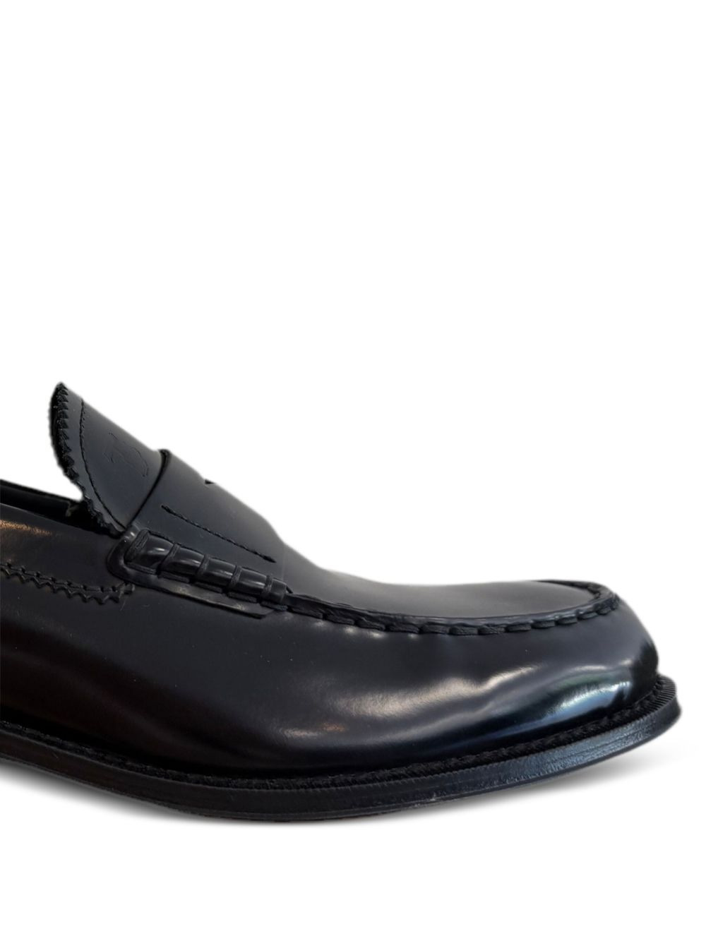 penny-strap leather loafers - 2