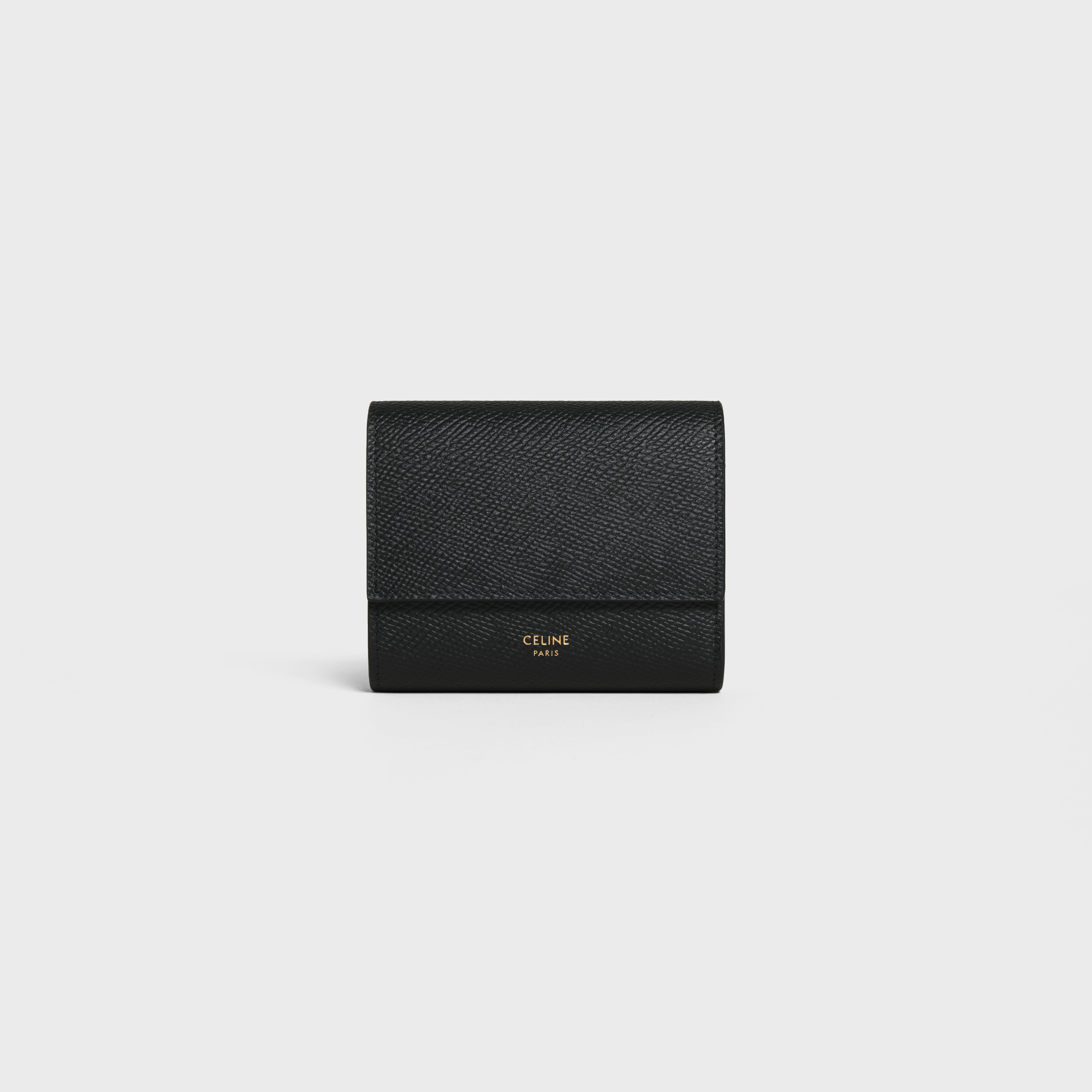 Small trifold wallet in Grained calfskin - 1