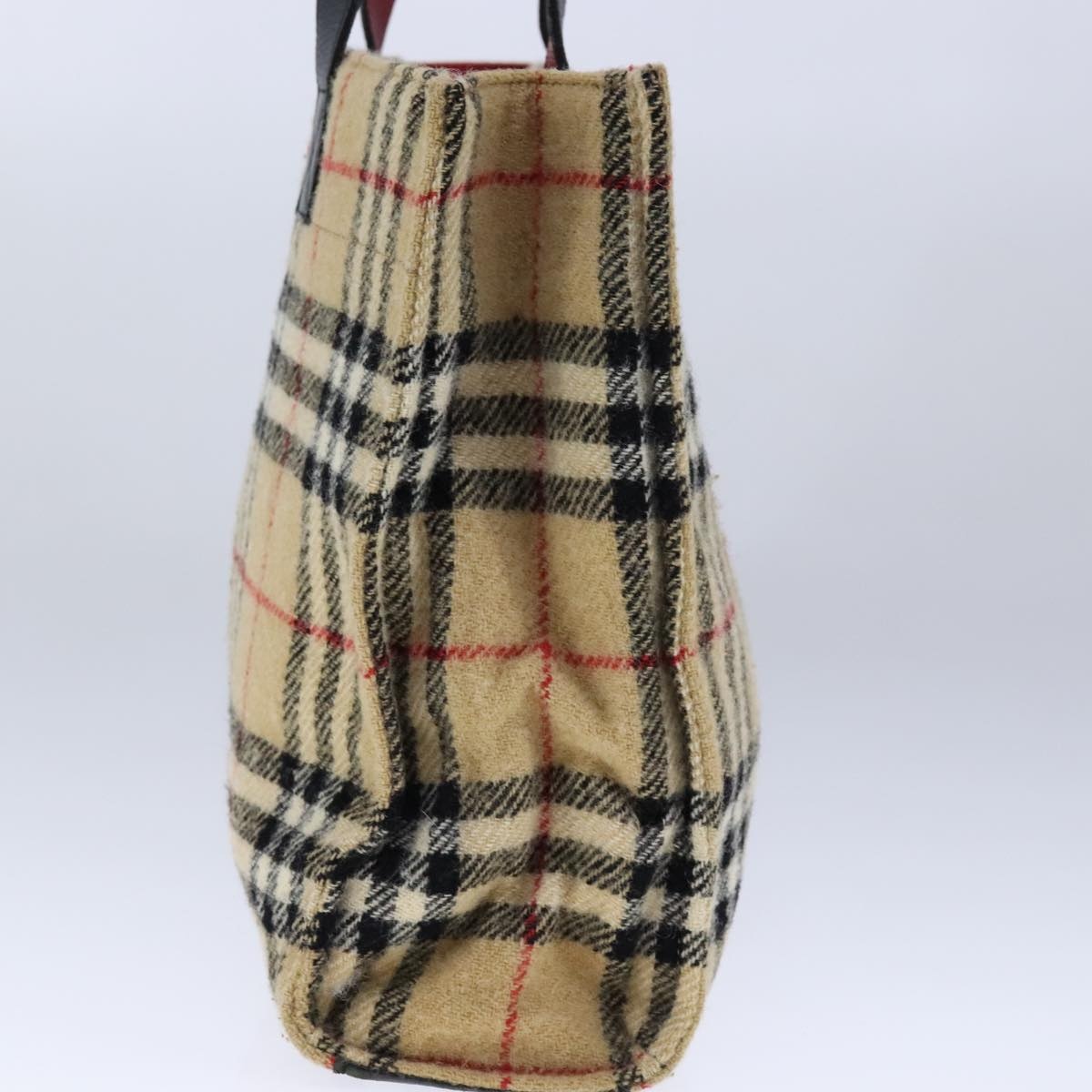 Burberry Nova Check Hand Bag Cotton Beige - 3