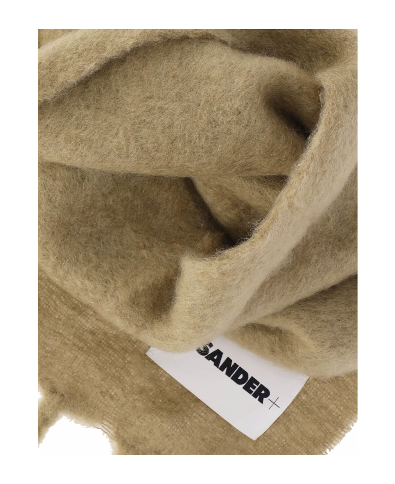 Beige Mohair Blend Scarf - 2