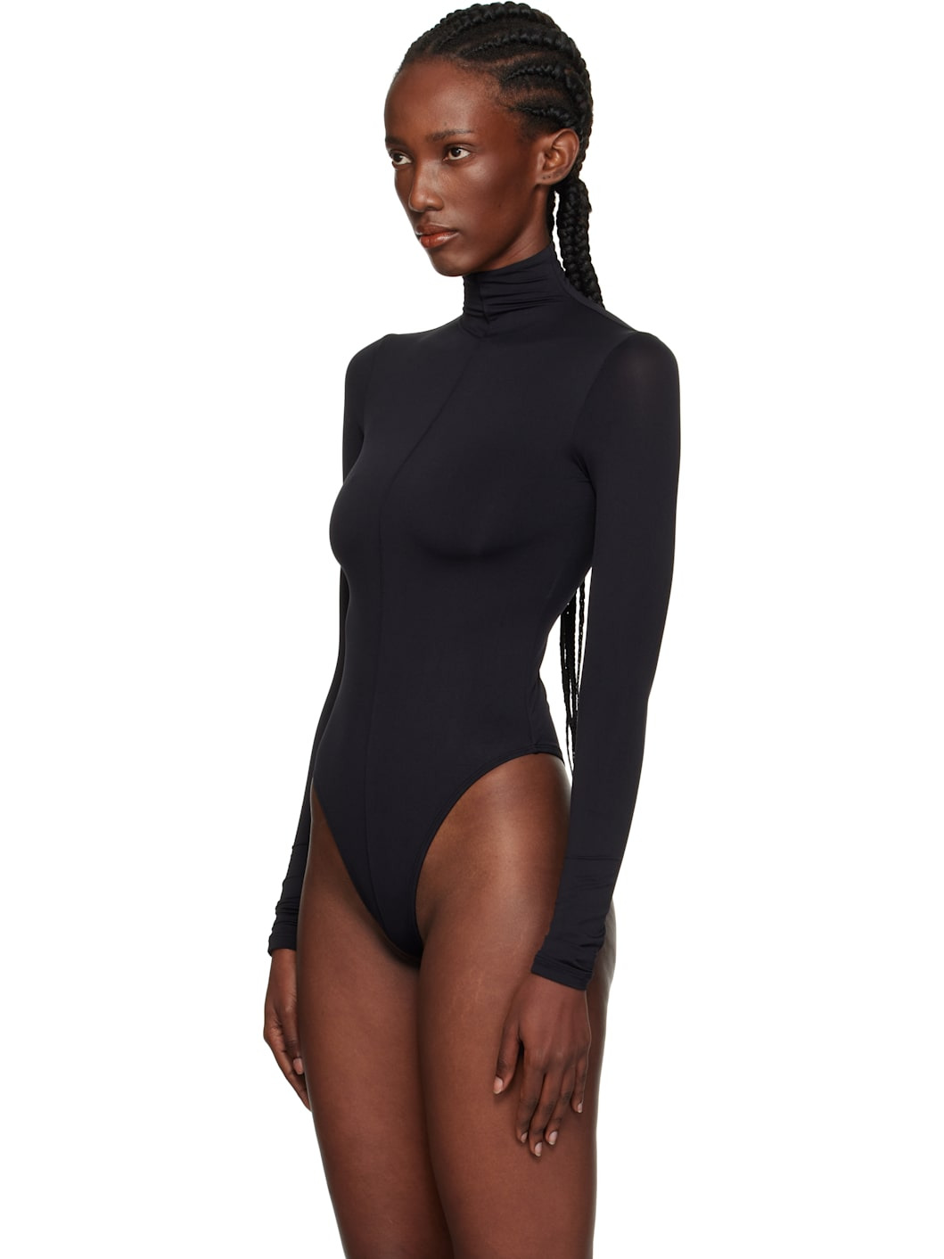 Black Rosie Huntington-Whiteley Edition Long Sleeve Bodysuit - 4