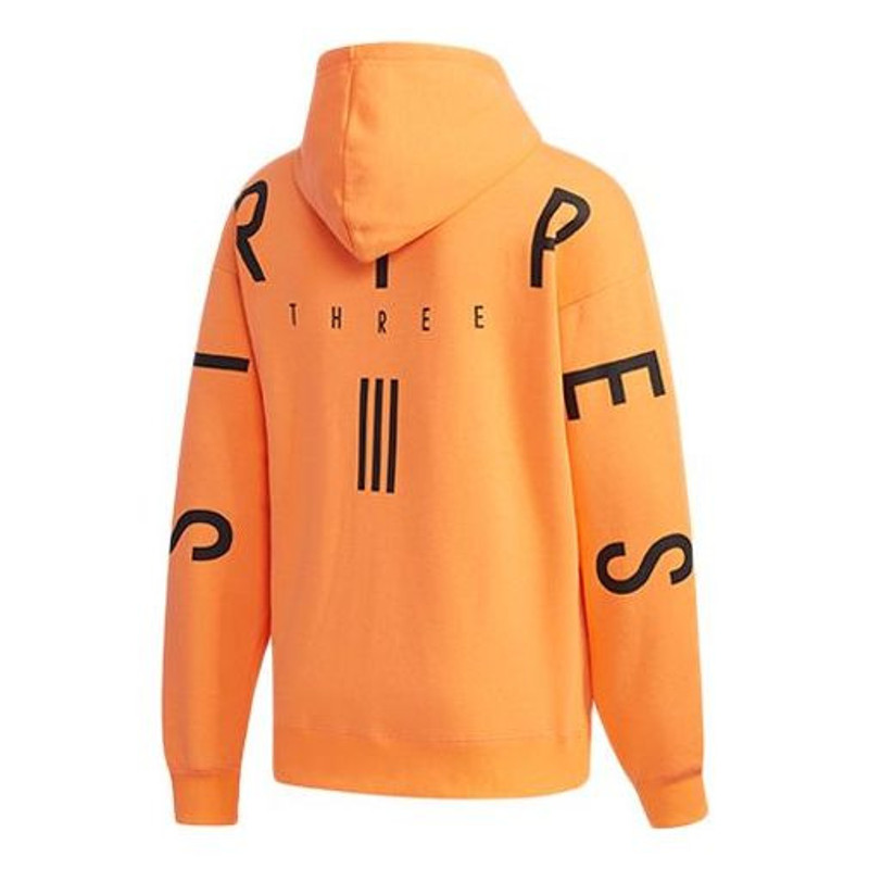 adidas adidas Sport 2 Street Alphabet Printing Athleisure Casual Sports Hooded Jacket Orange ED1996 outlook