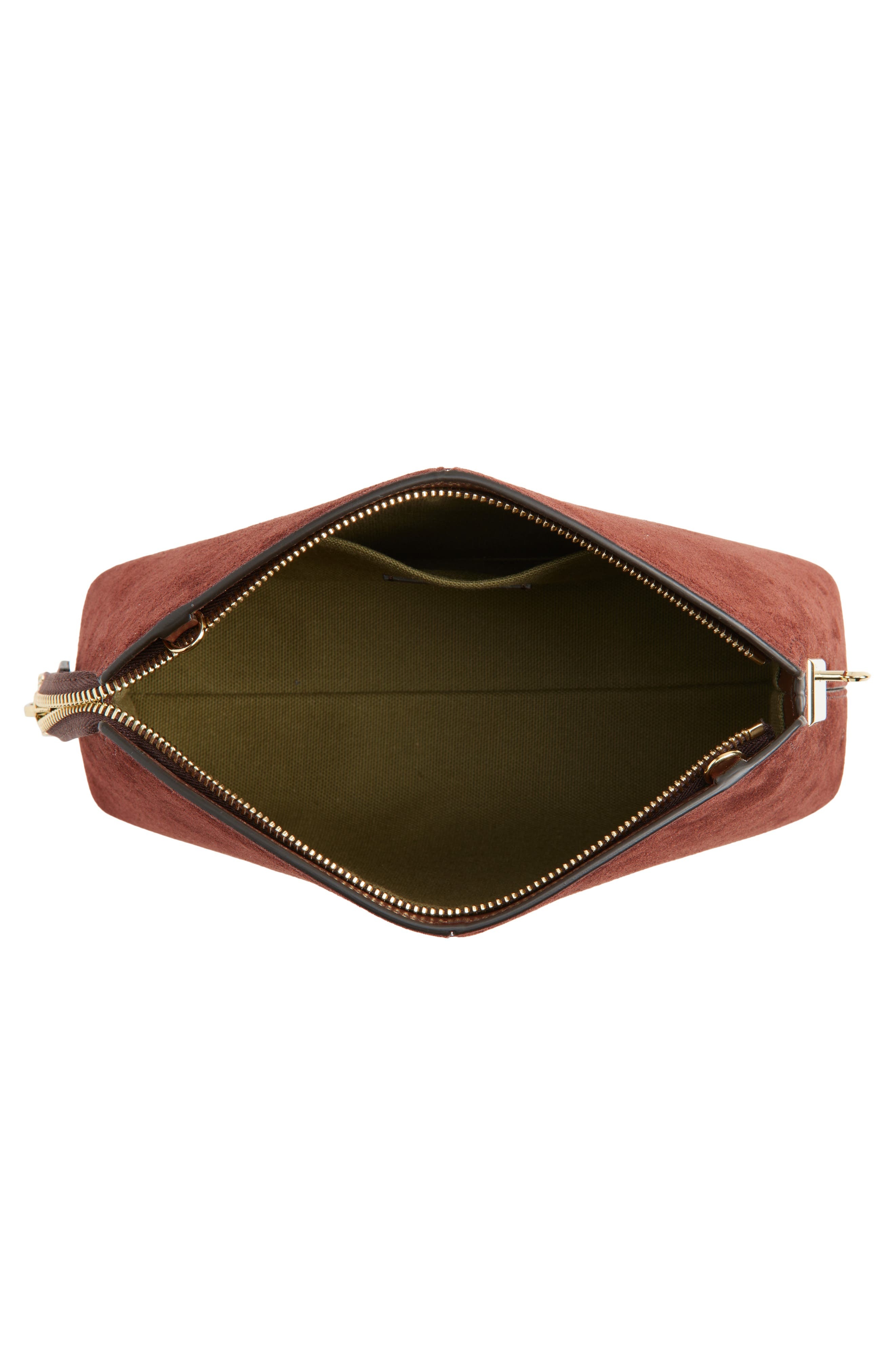 Victoria Beckham Victoria Suede Crossbody in Dark Brown at Nordstrom - 5