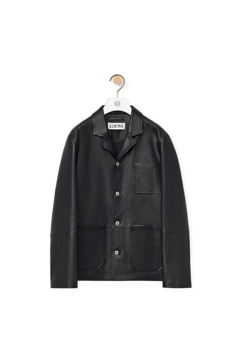 Workwear jacket in nappa lambskin - 1