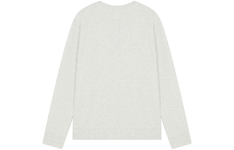 New Balance Embroidered Logo Sports Round Neck Pullover Light Grey UT21501-SAH - 2