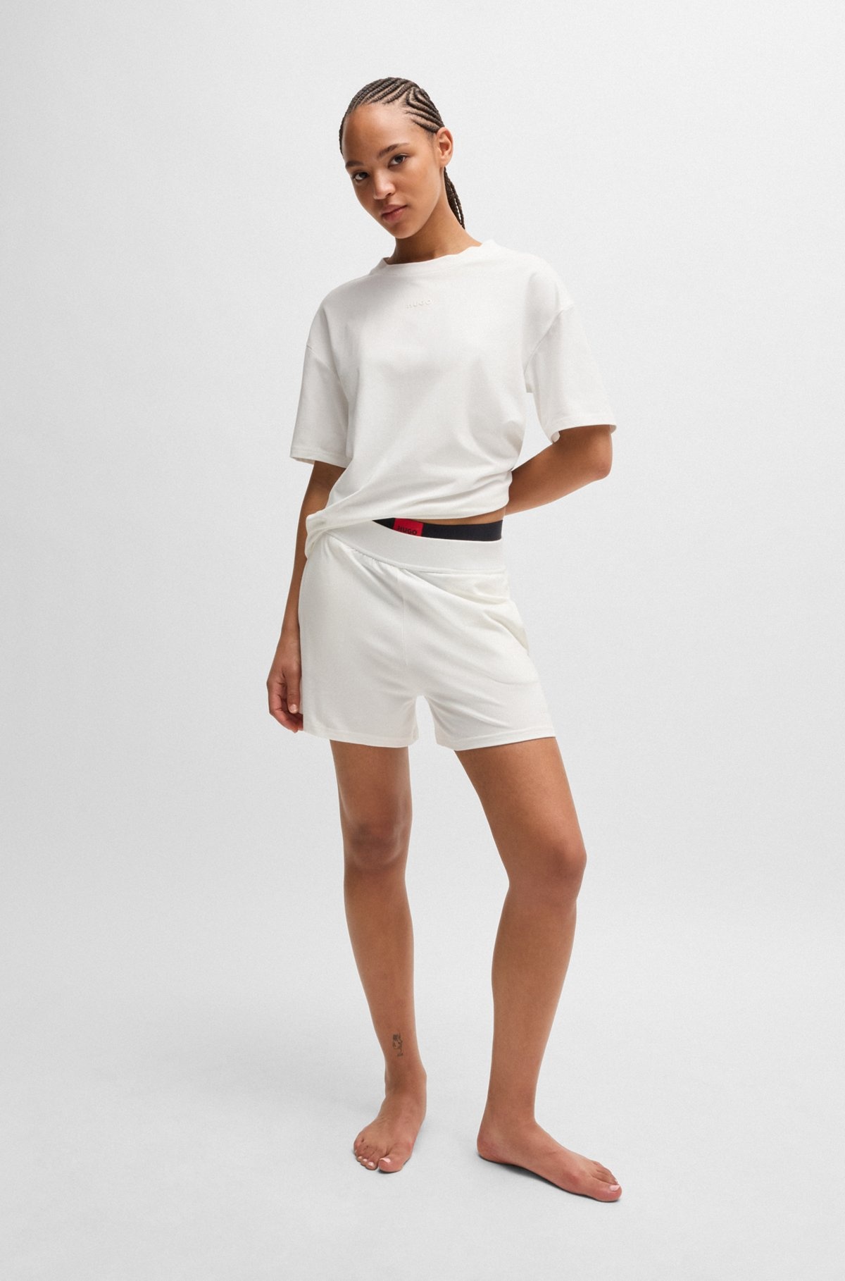 RELAXED-FIT T-SHIRT WITH SILICONE-PRINTED LOGO - 3