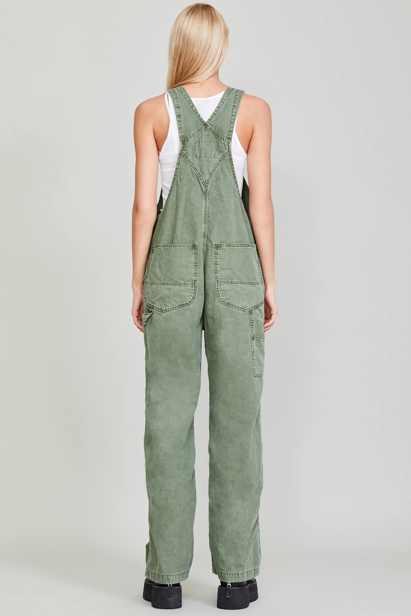 DAMON OVERALL - OLIVE GARMENT DYE - 4