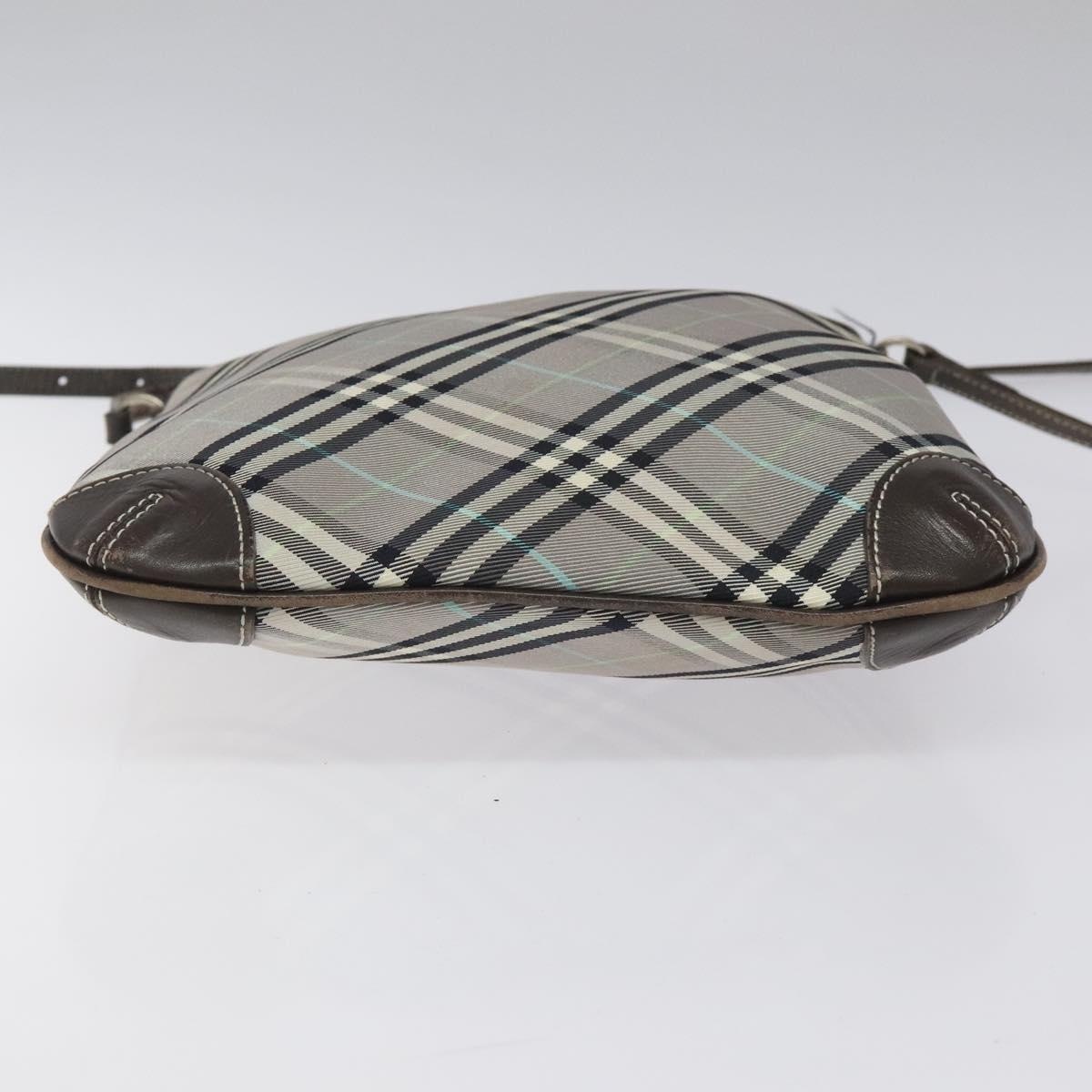 Burberry Nova Check Blue Label Shoulder Bag Nylon Gray - 5