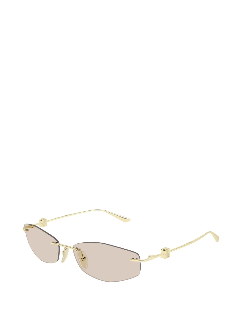 Nano BB-logo geometric-frame sunglasses - 1