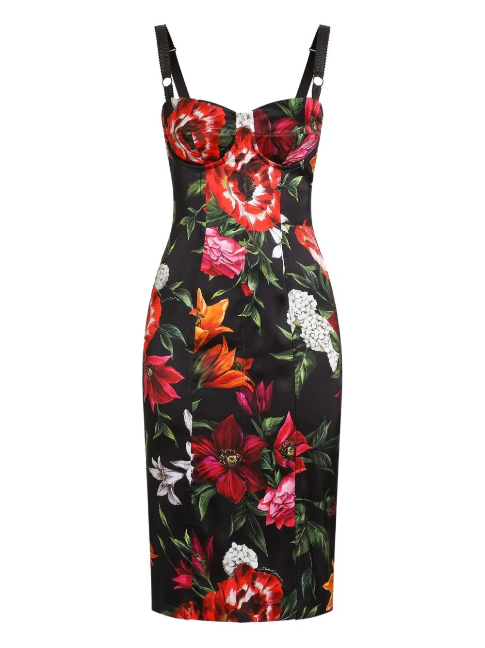 Dolce & Gabbana Women Satin Printed Dress - 1