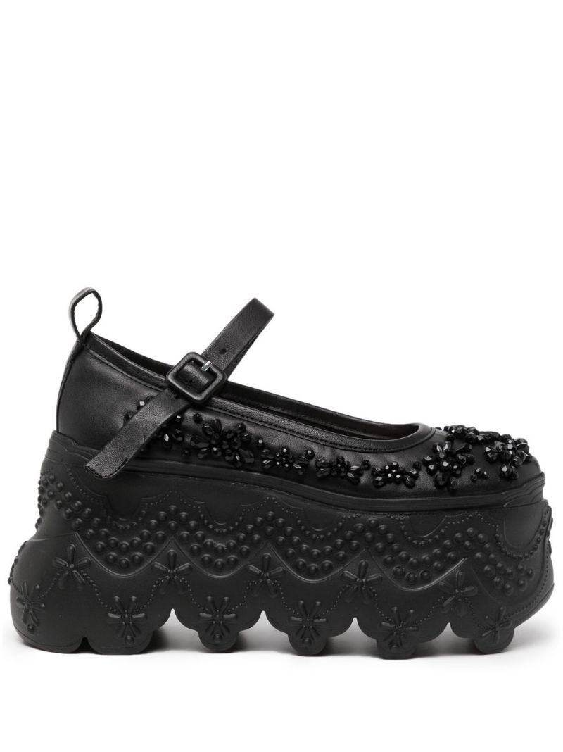 Turbo applique flatform ballerinas - 1