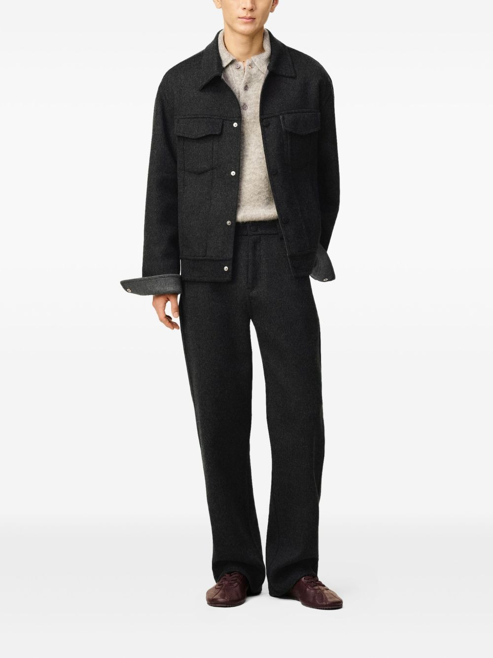 press-stud fastening jacket - 2