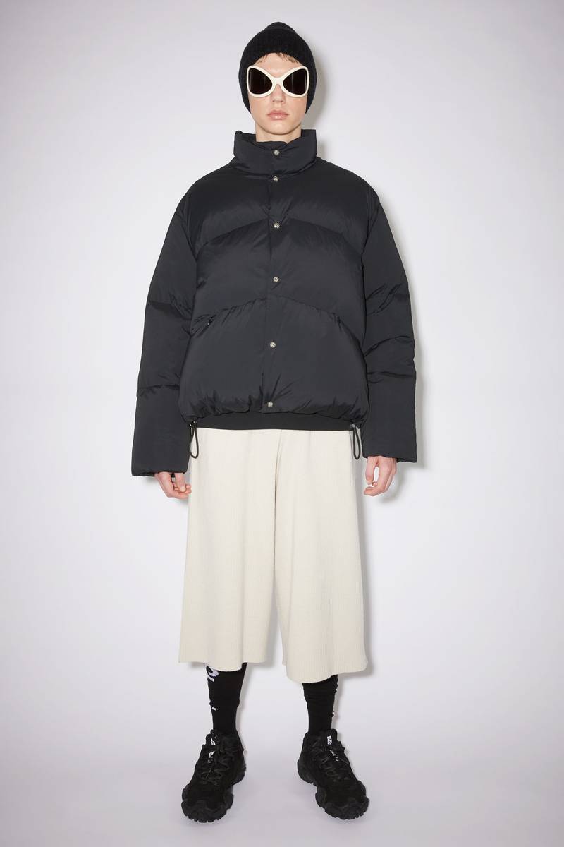 Acne Studios Down puffer coat - Black outlook