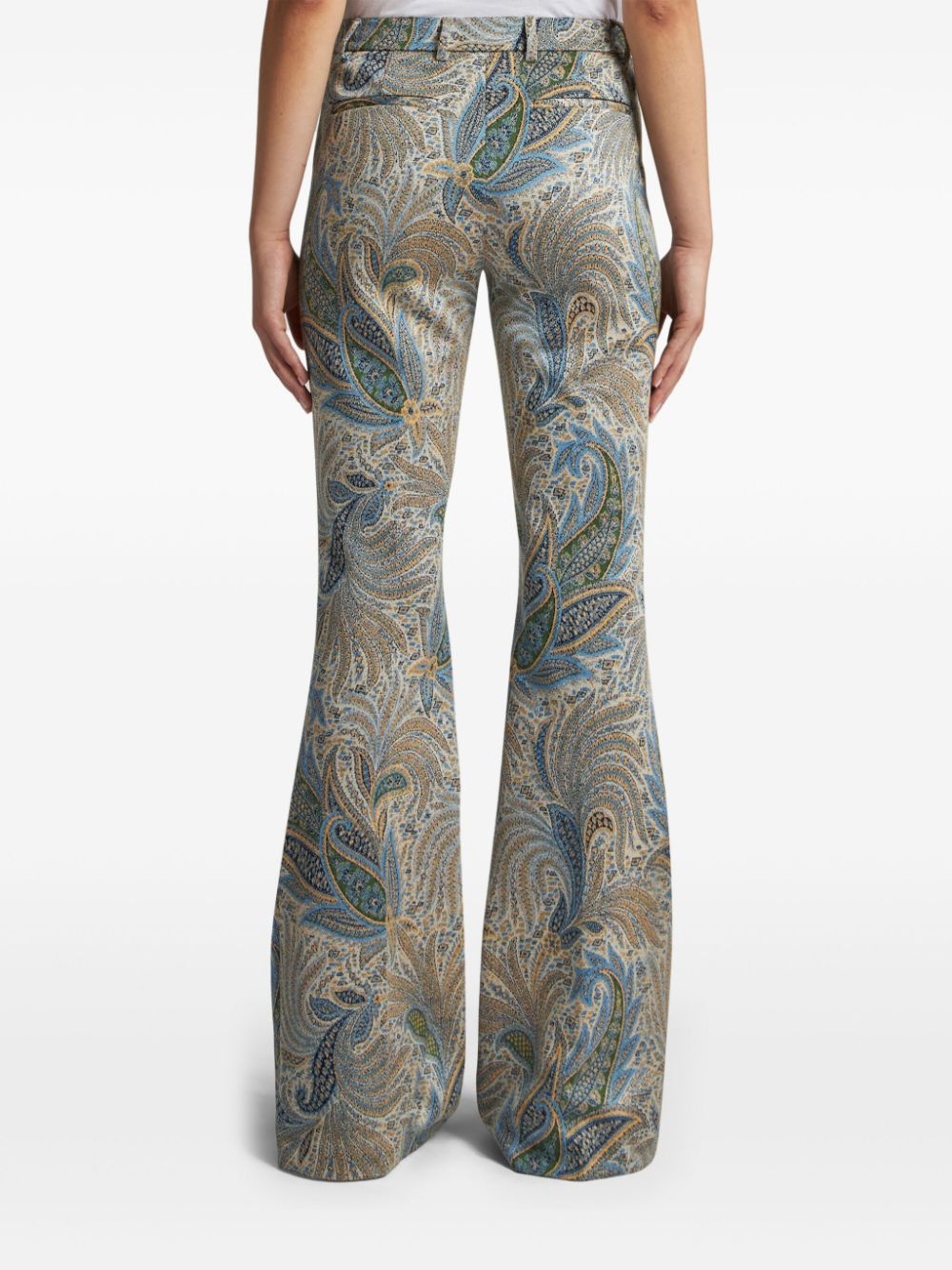 paisley-jacquard trousers - 4